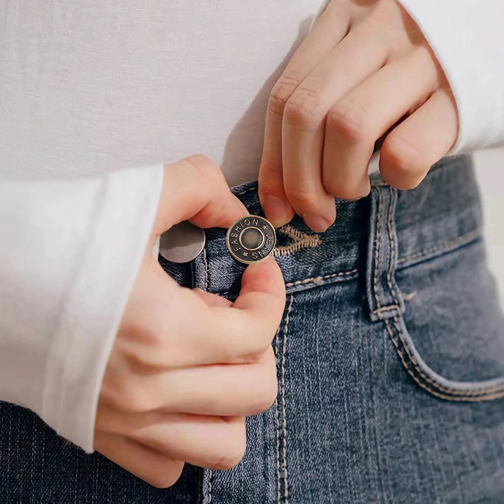Oemmn Bunddehner 12er-Set Hosenbundverlängerung – Jeansknöpfe für Jeans