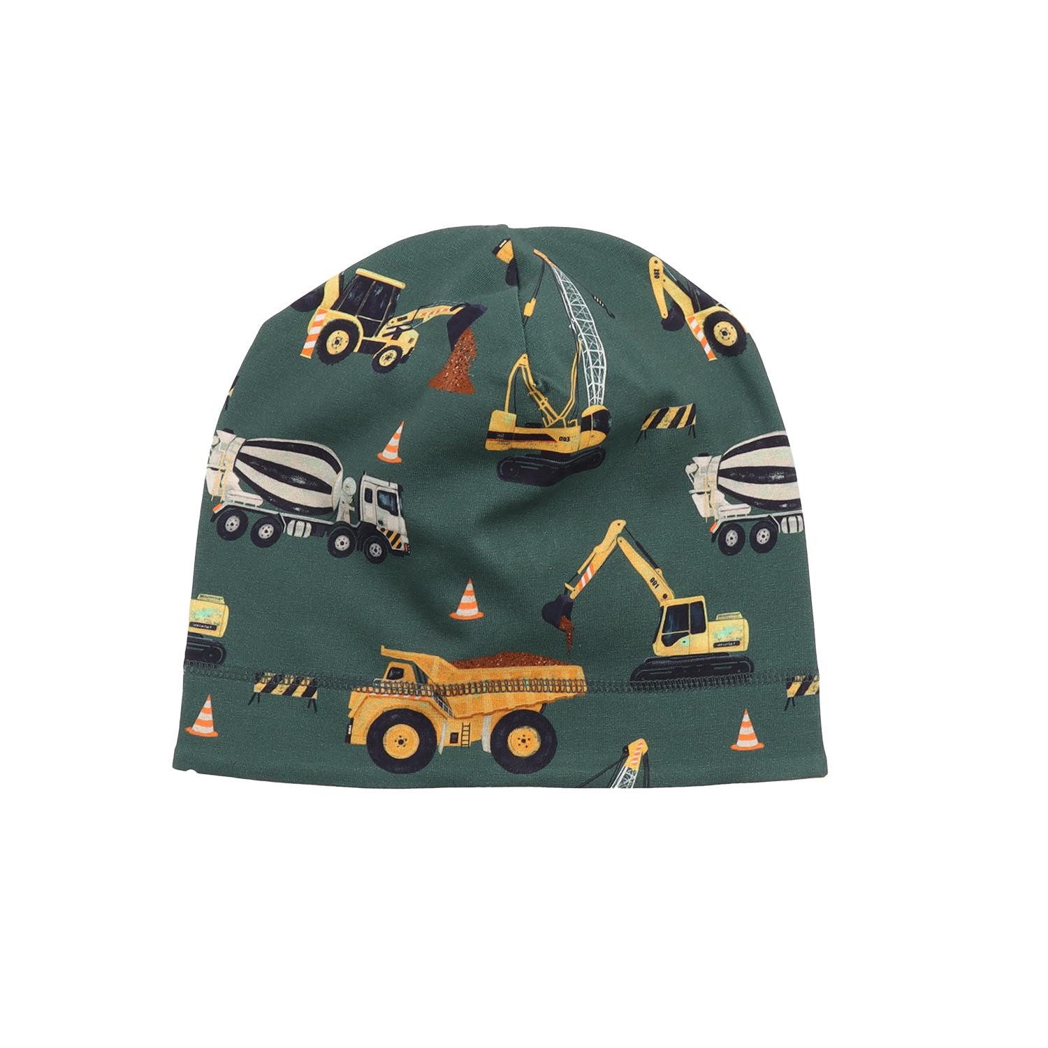 Walkiddy Jerseymütze Walkiddy mit Baggermotiv aus Bio Baumwolle
