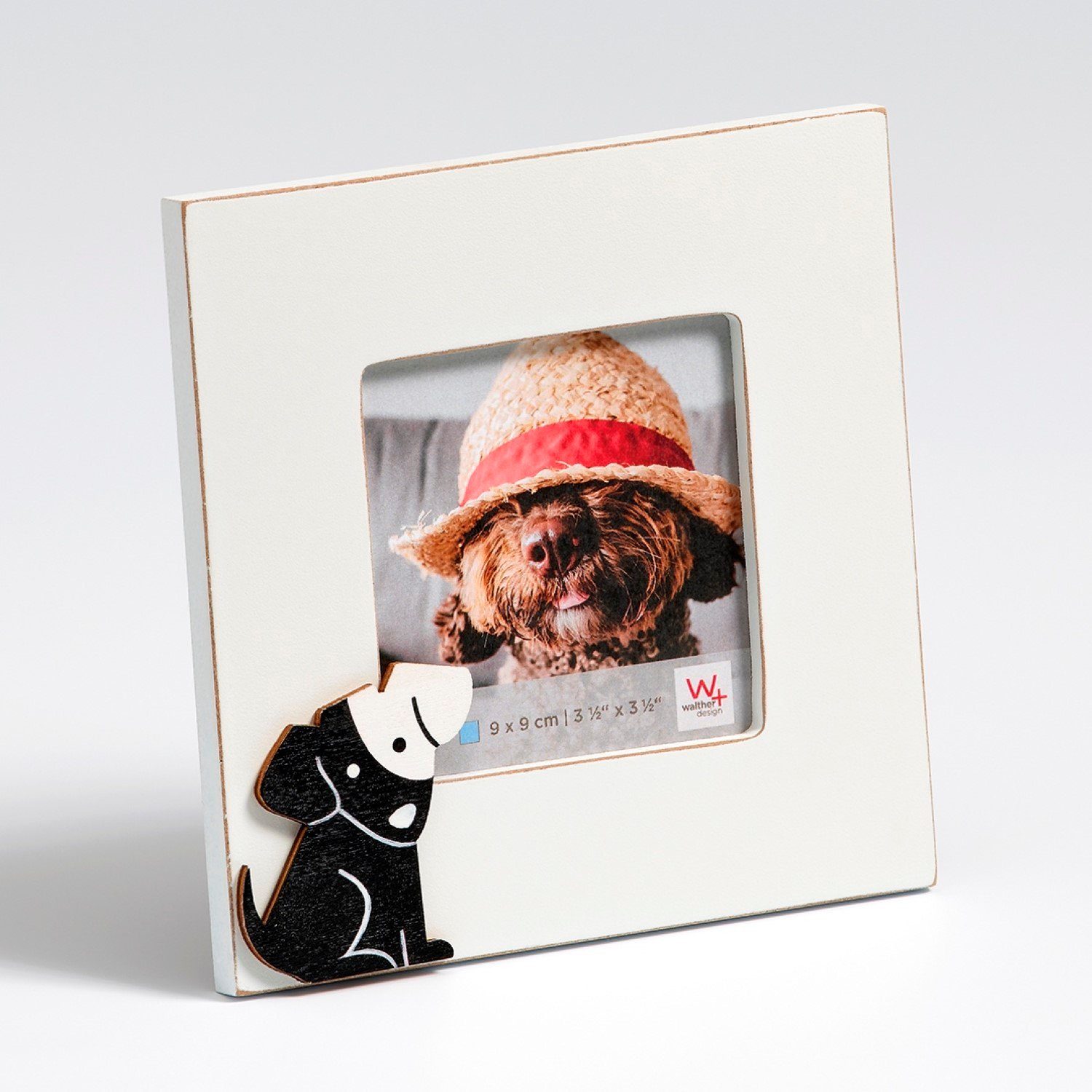 Walther Bilderrahmen Portraitrahmen Hund 9x9cm Weiß günstig online kaufen