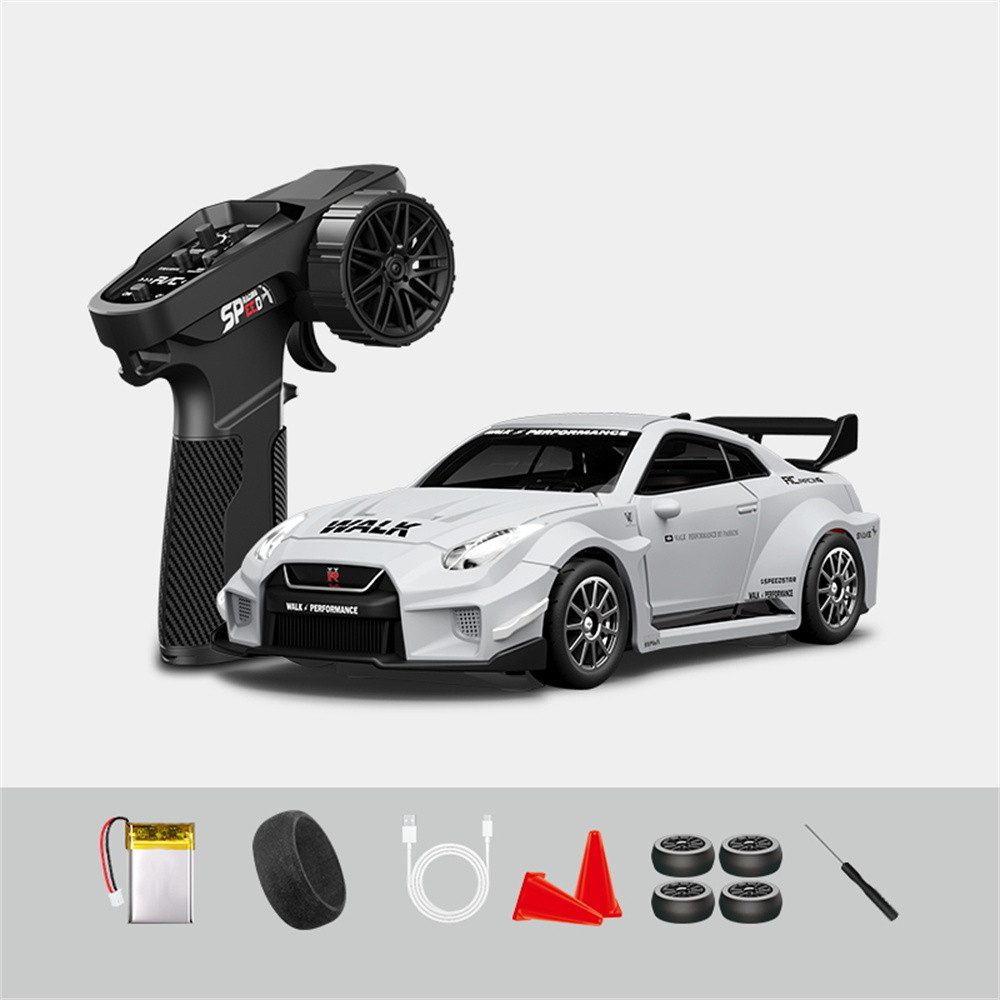Insma RC-Auto 1:43 Ferngesteuertes Auto 2,4 GHz 4WD, Mini Racing RTR mit LED Licht, 15–20 km/h