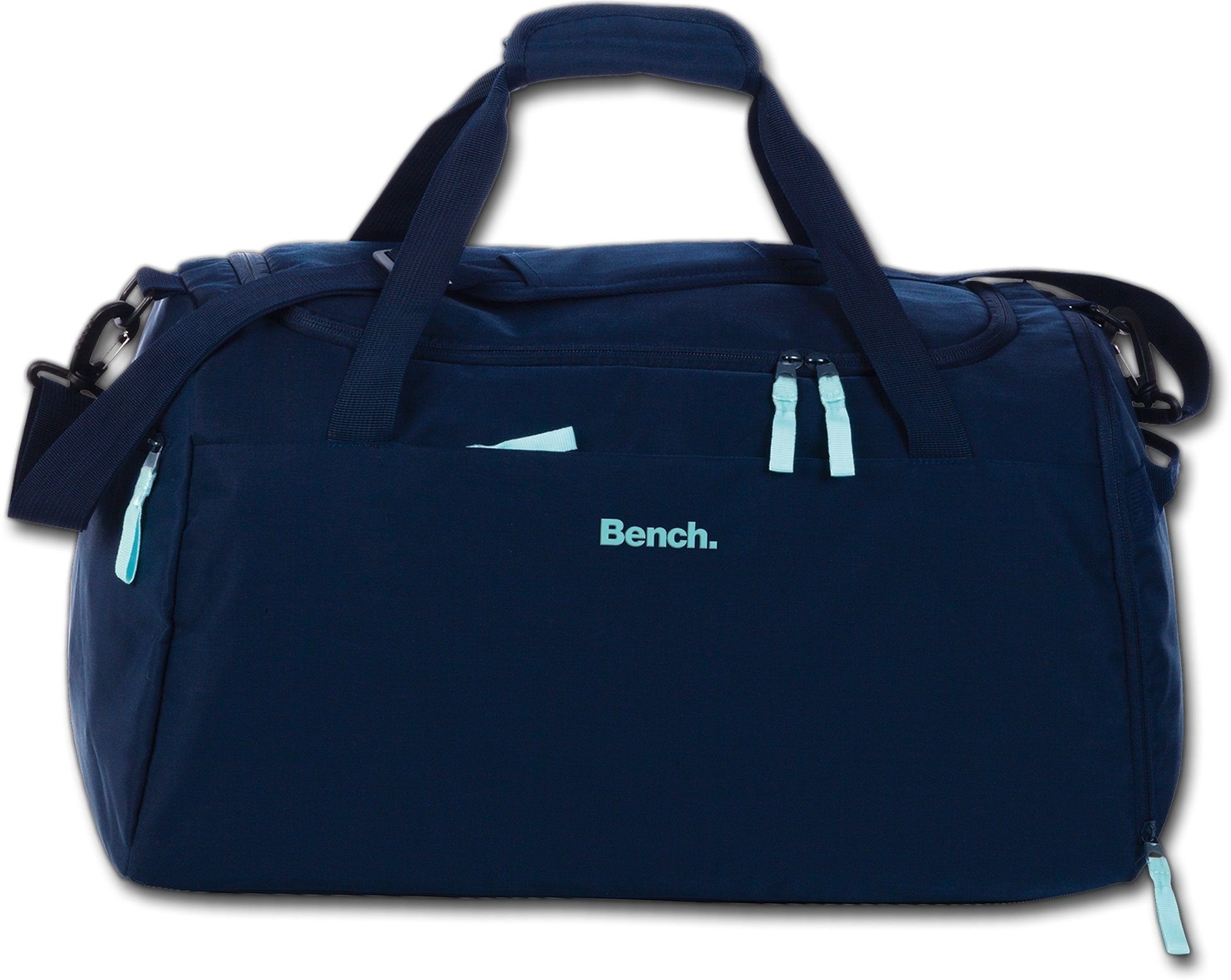 Nylon Nylon uni Damen blau, Bench. Sporttasche Damen Bench blau, groß Tasche Sporttasche 50x30x29cm,