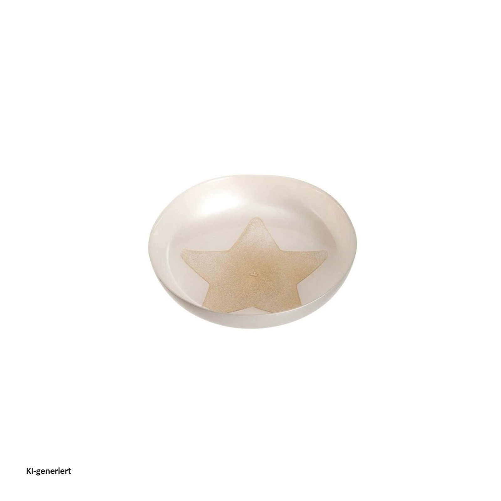 LEONARDO Servierschale Sternschale Festivo Gold, Glas, (Stück, 1-tlg), Dekoschale Gebäckschale Servierschale