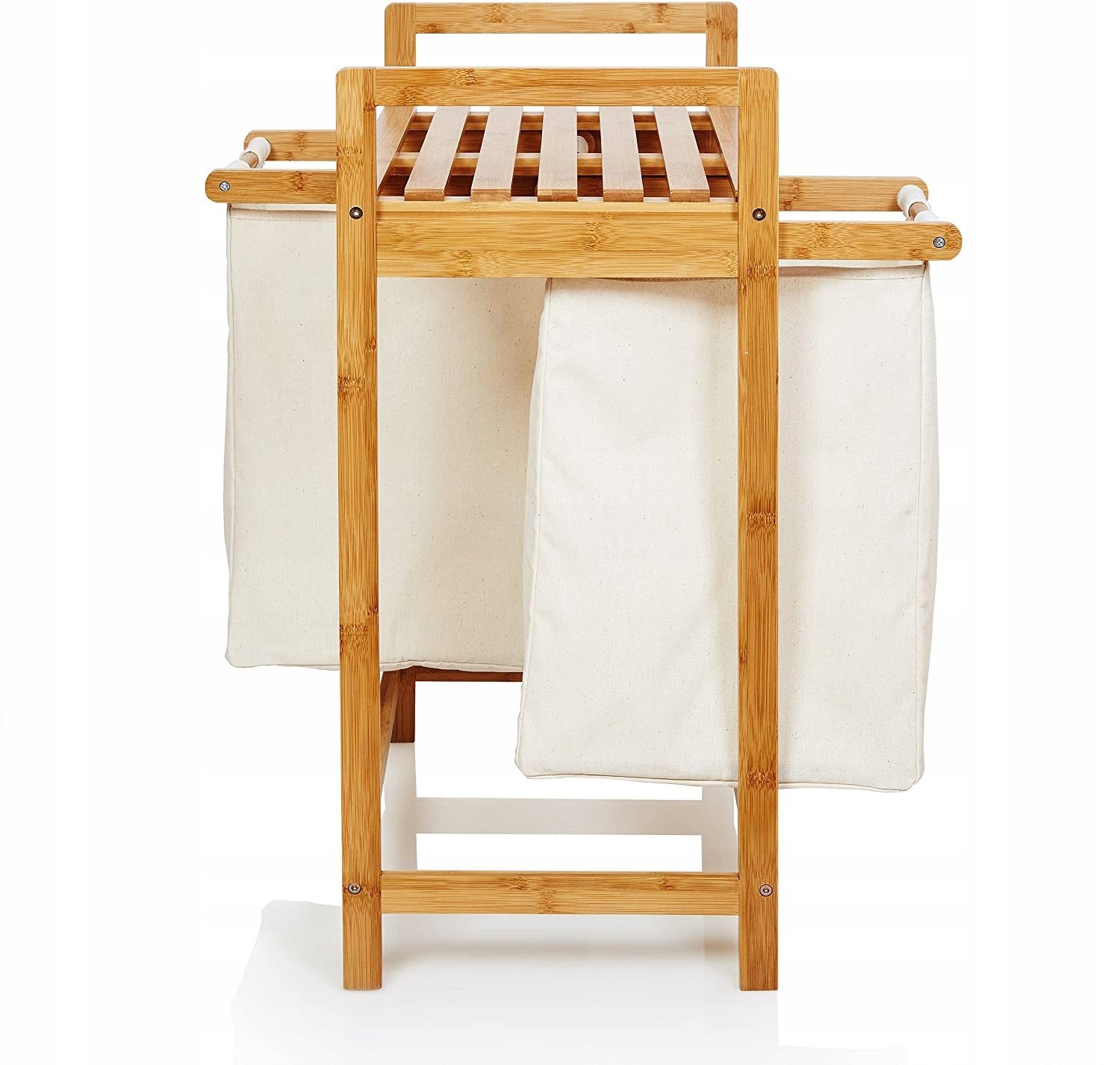 AD.CON Wäschekorb Bambus Wäschekorb Badezimmer Regal günstig online kaufen