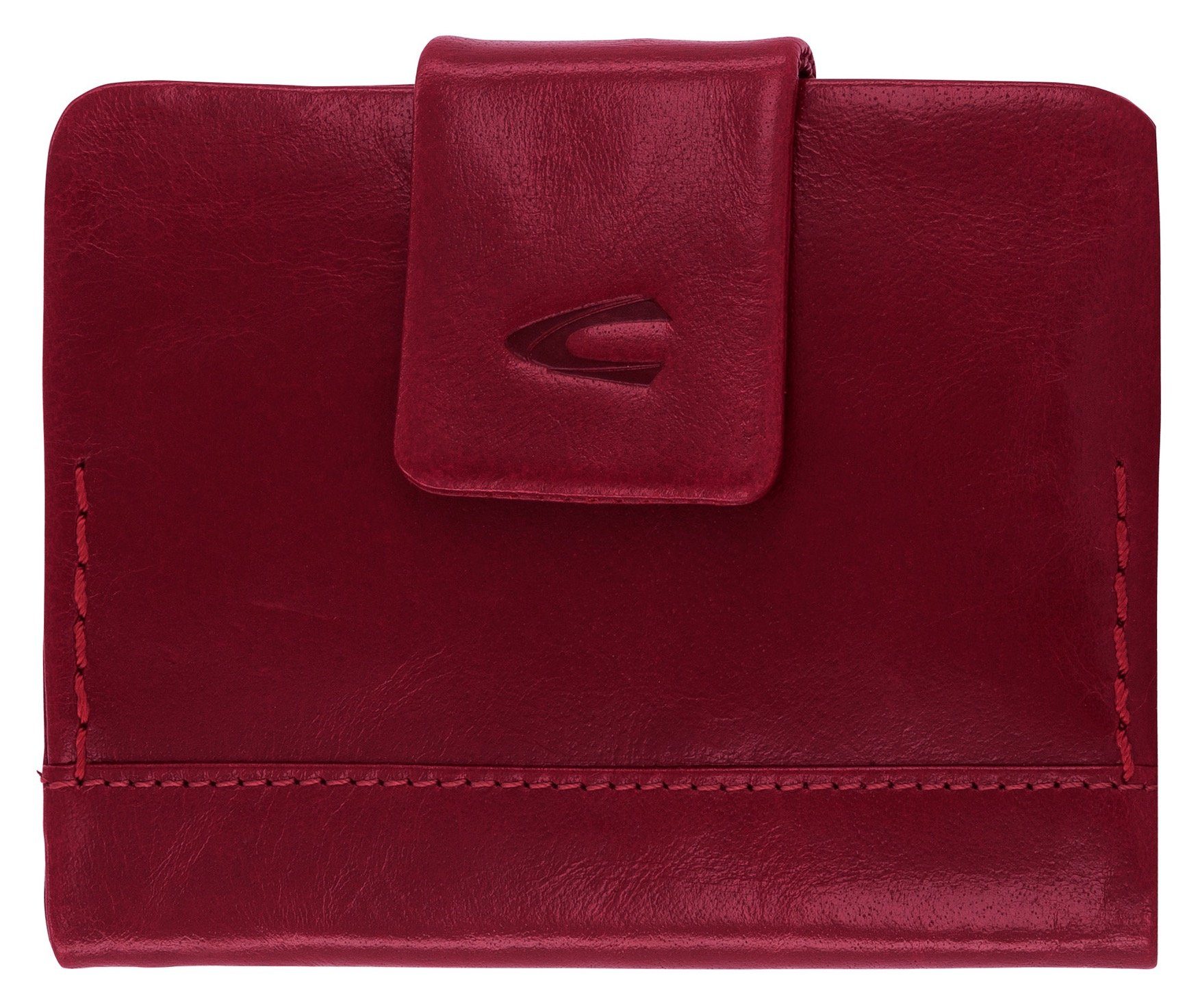 wallet, camel Geldbörse RISE flap active Medium rot im Used-Look