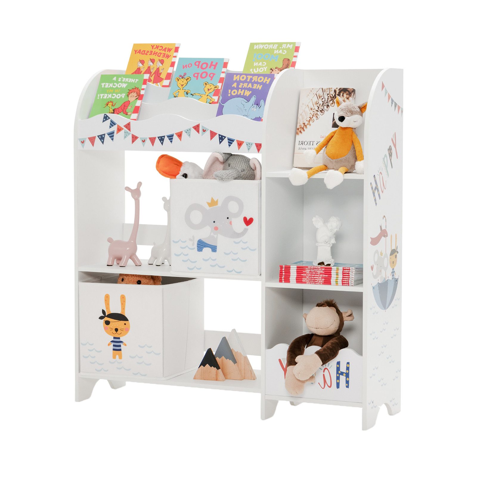 KOMFOTTEU Bücherregal Spielzeug-Organizer, Kinderzimmerschrank günstig online kaufen