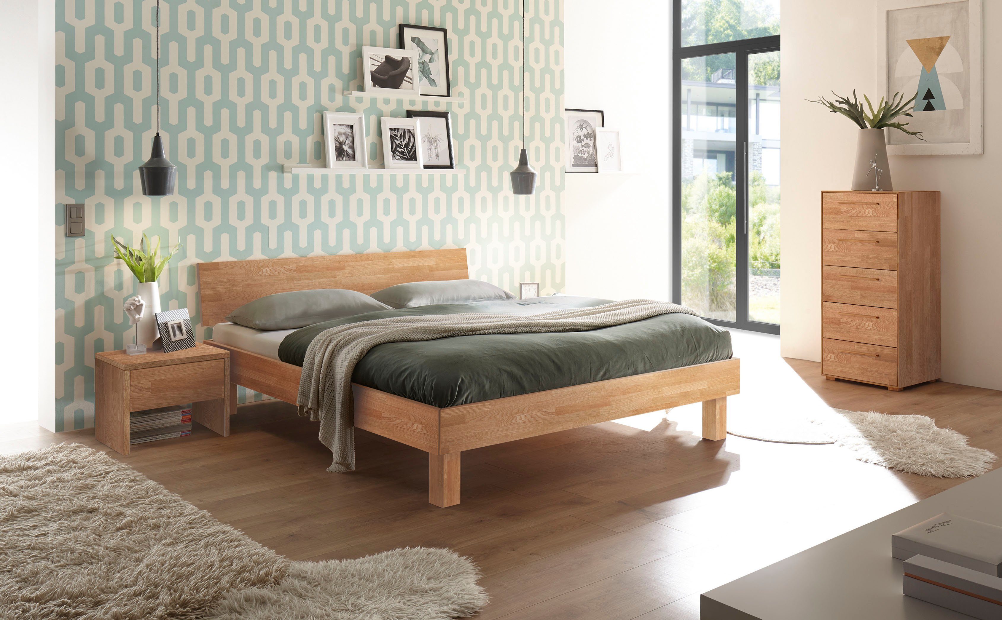 HASENA Holzbett "Forti" Fußhöhe 25 cm günstig online kaufen