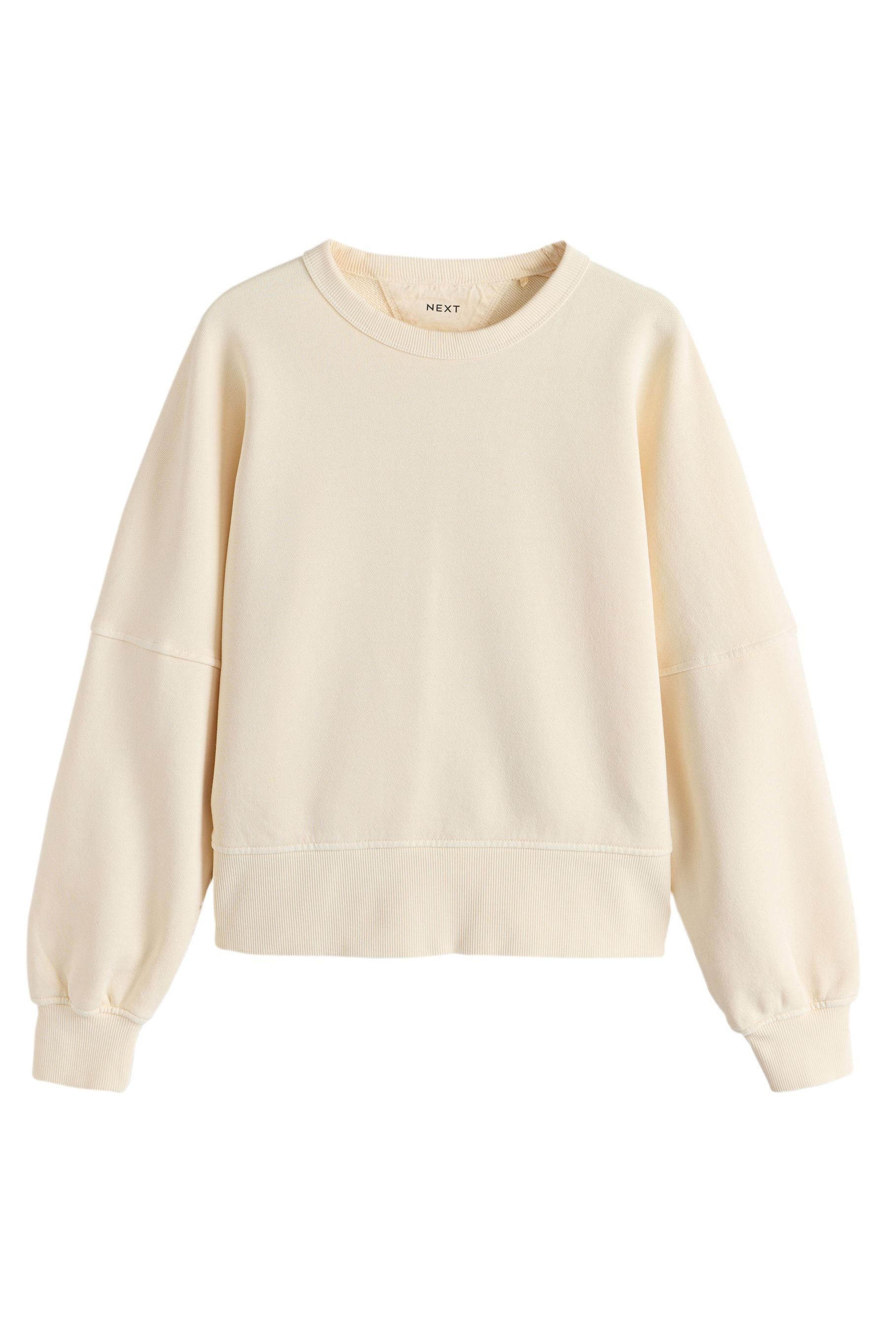 Next Sweater Sweatshirt mit Rundhalsausschnitt und Waschung (1-tlg) günstig online kaufen