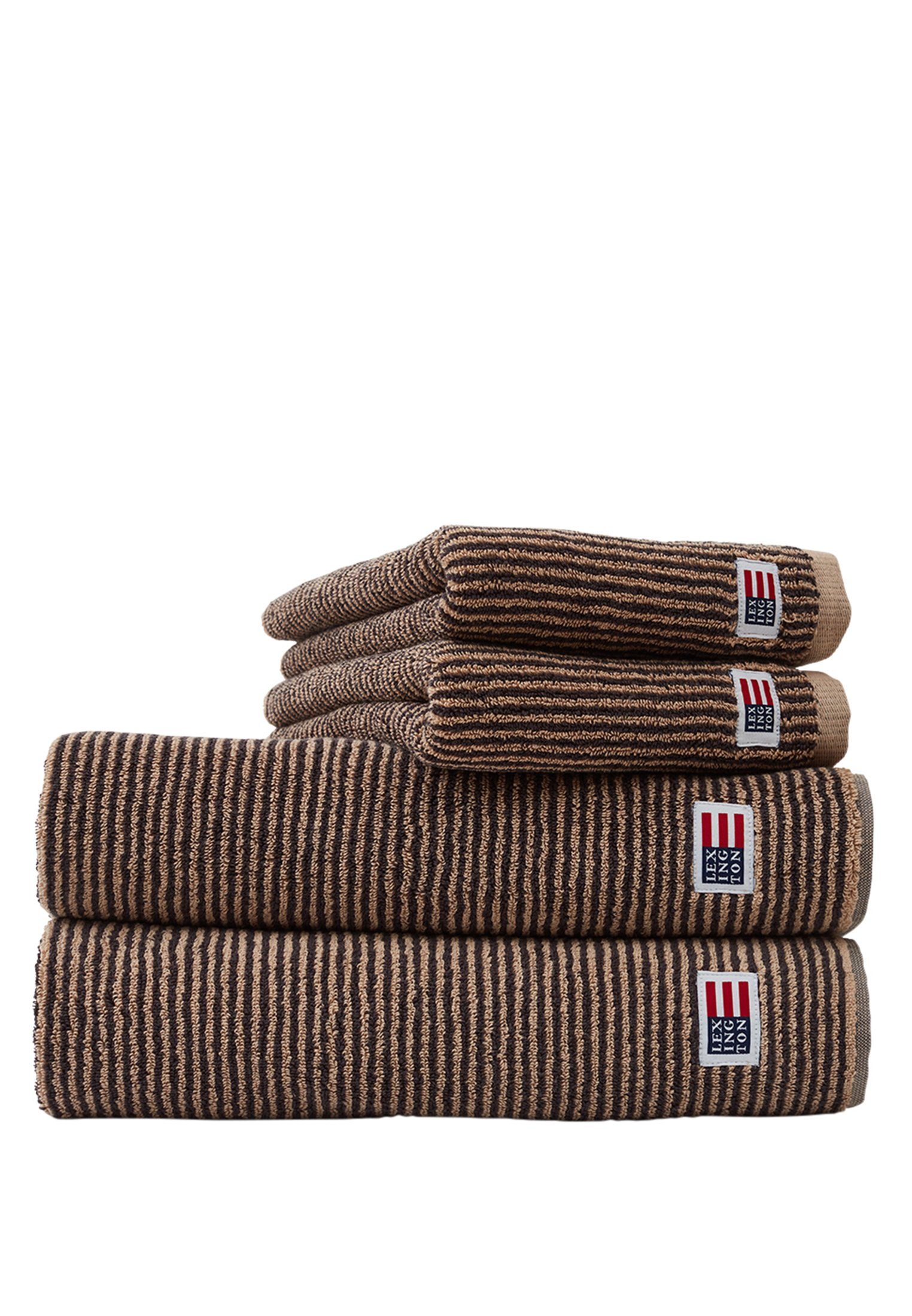 gray Original Handtuch Lexington Towel tan/dark