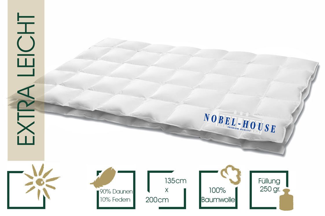 HANSKRUCHEN Daunenbettdecke Noble House, Füllung: 90% günstig online kaufen