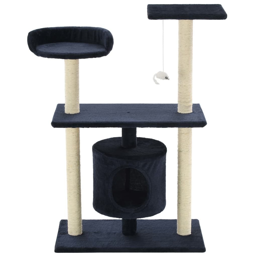 vidaXL Kratzbaum 95 cm Katzen-Kratzbaum aus Polyester 30x25x25 cm für Spiel und Entspan