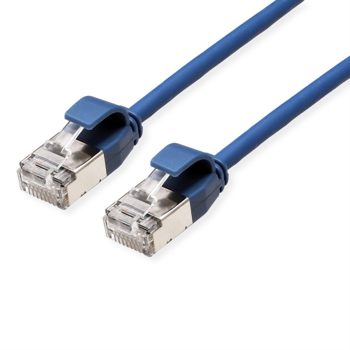 ROLINE U/FTP DataCenter Patchkabel Cat.6A (Class EA) LAN-Kabel, RJ-45 Männlich (Stecker), RJ-45 Männlich (Stecker) (15.0 cm), LSOH, slim