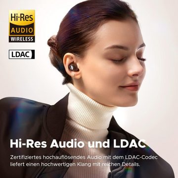 Soundpeats 43 Stunden, App-Steuerung In-Ear-Kopfhörer (Nahtlose Multipoint-Verbindung ermöglicht Wechsel zwischen Geräten und gleichzeitige Verbindung von zwei Geräten., mit High-Resolution Audio & LDAC-Zertifizierung, Dual-Dynamic-Treiber)