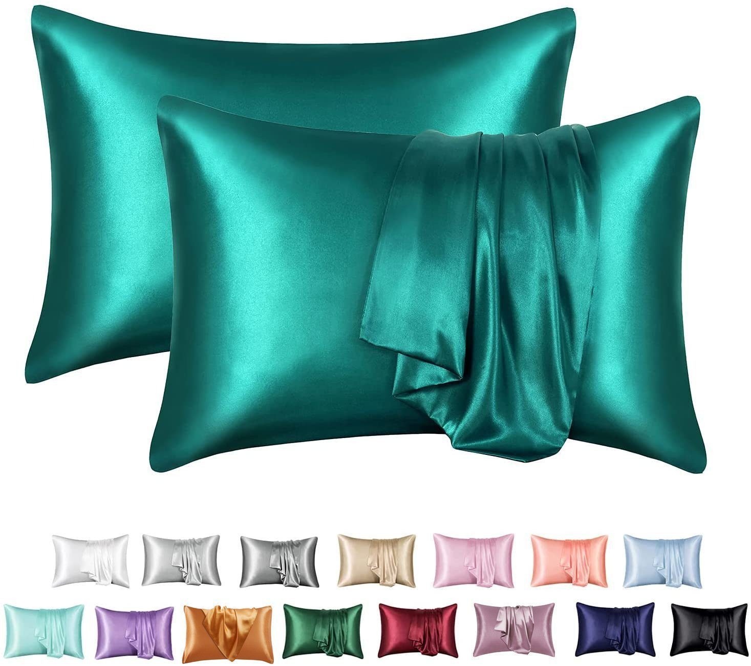 BYSURE Kissenbezug 2er Set Satin Kopfkissenbezug, günstig online kaufen