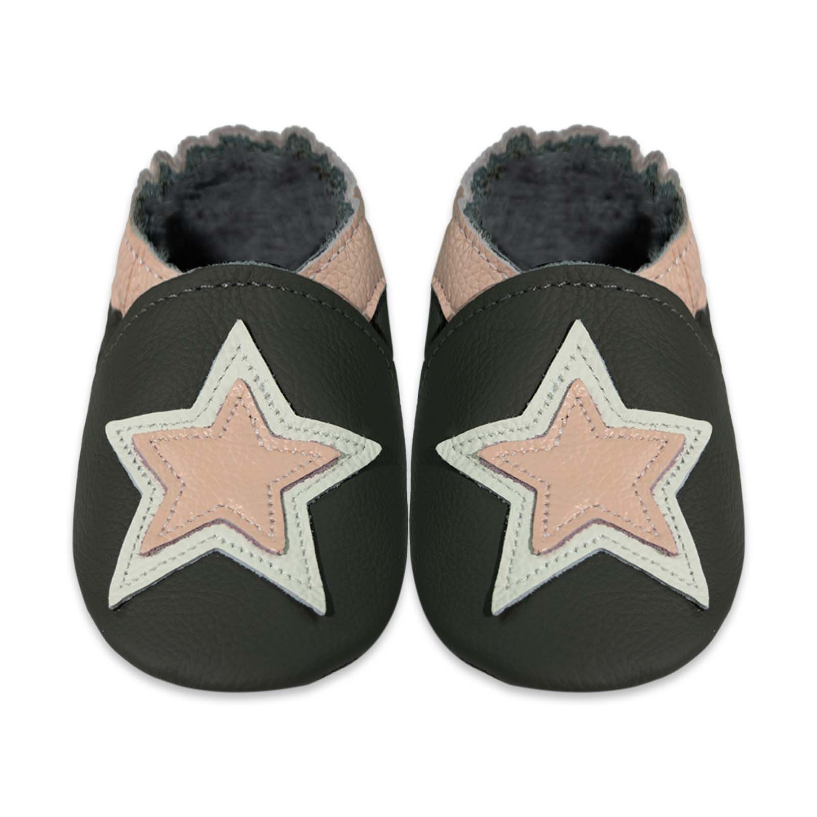 Mejale Weiche Leder Krabbelschuhe Lauflernschuhe 100% Leder Hausschuh Rutschfestes