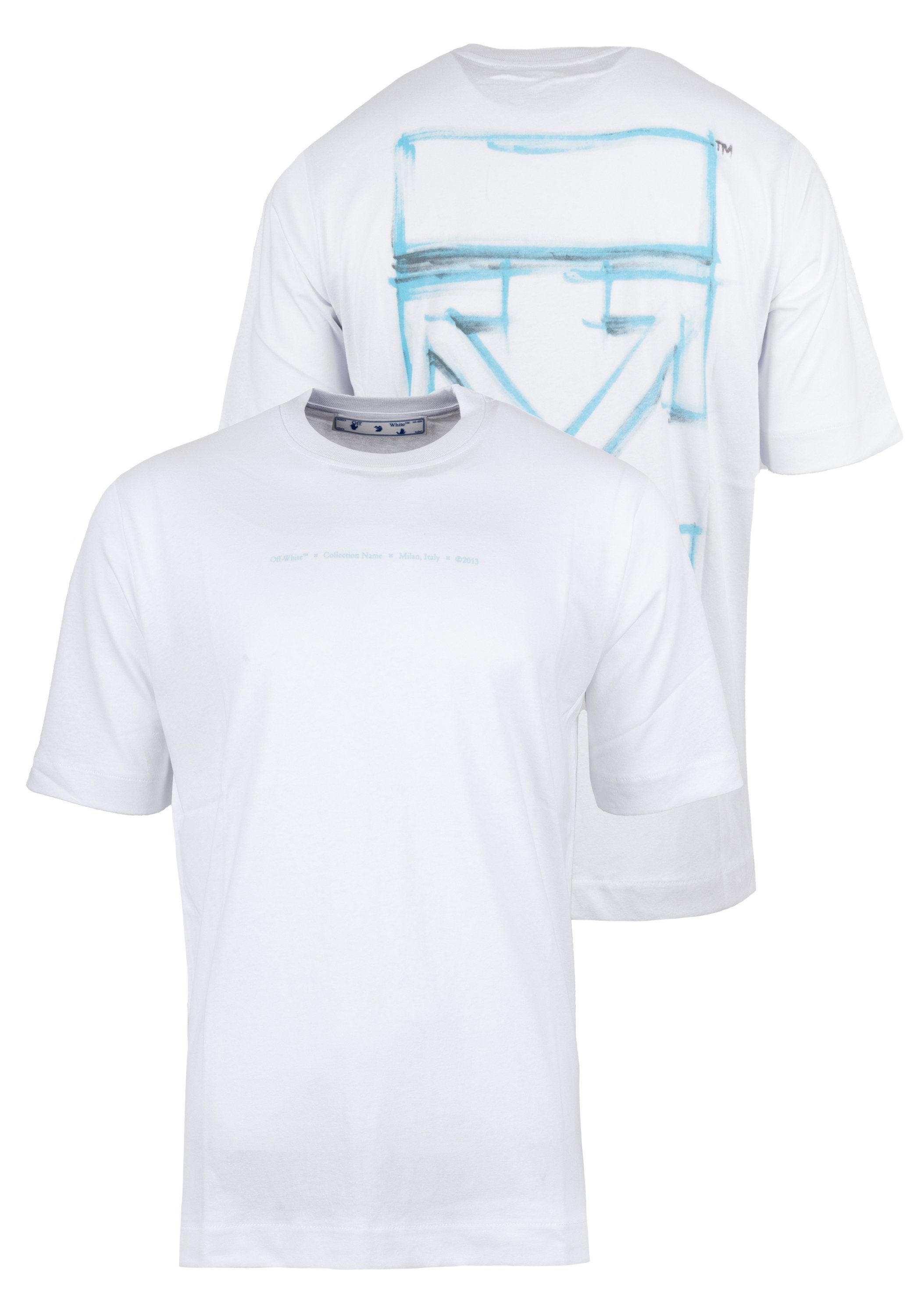 OFF-WHITE T-Shirt Off White Herren T-Shirt UO Marker ID:  OMAA119F21JER0230184