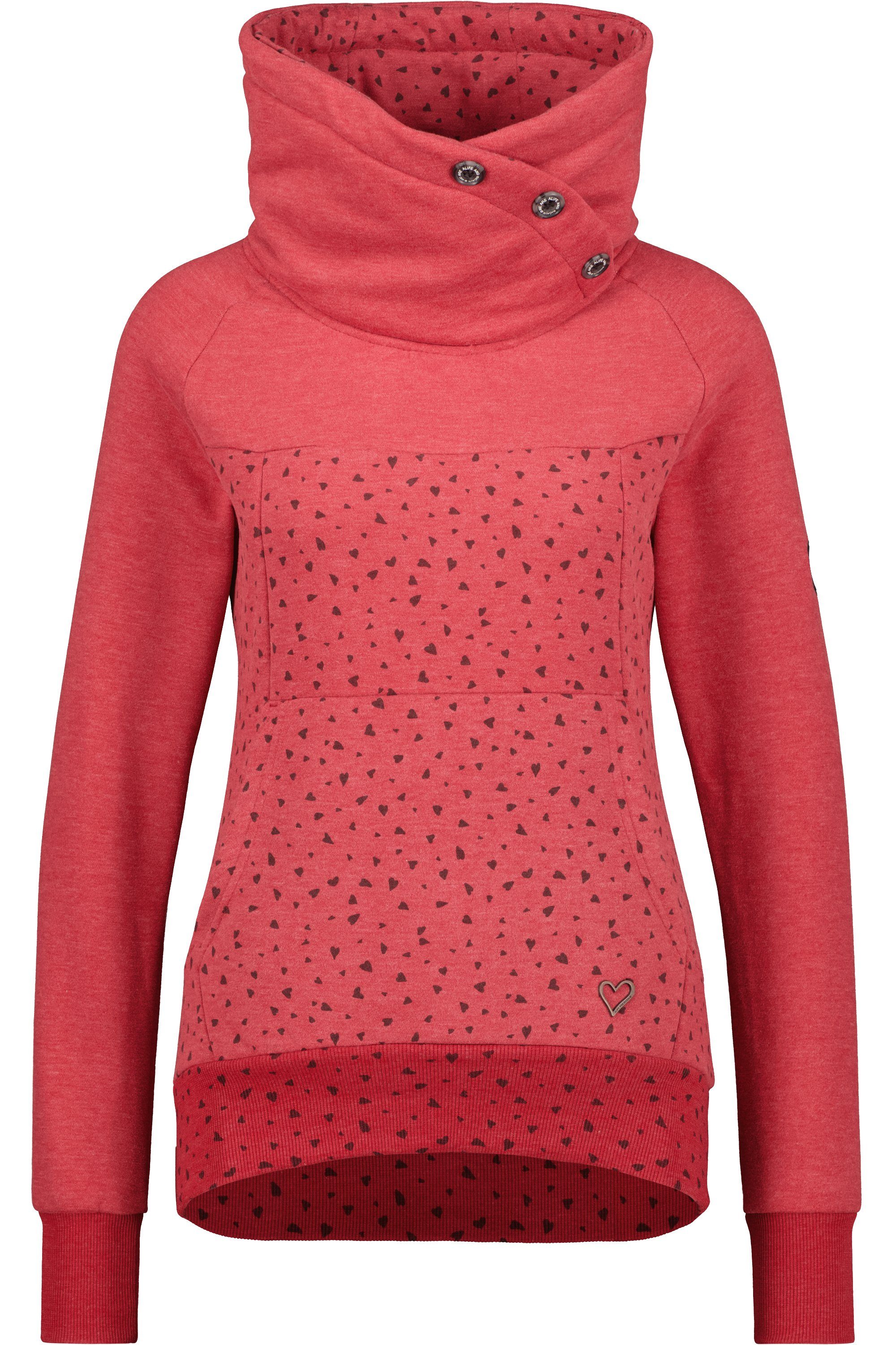 Alife Kickin melange VioletAK Sweatshirt cranberry B Sweat & Sweatshirt Damen