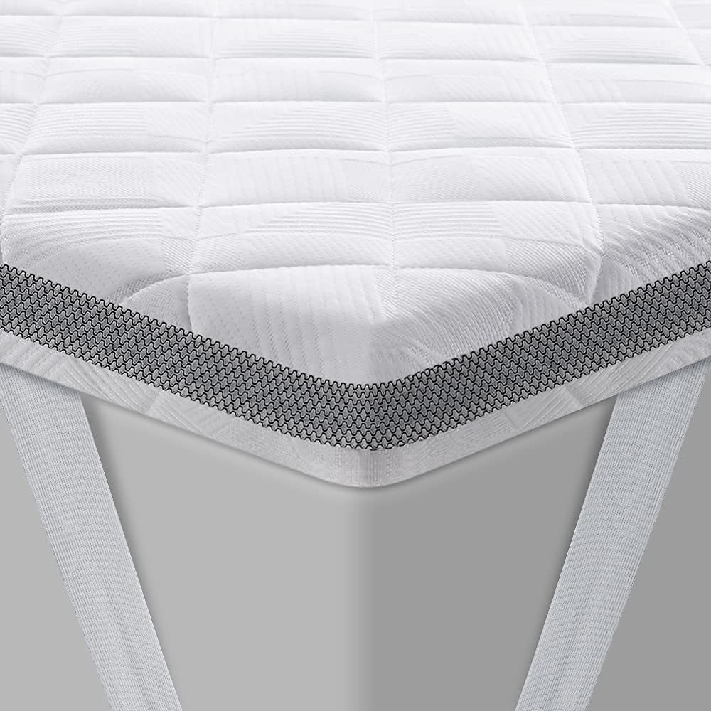 BedStory, Topper 180x200 cm Matratzentopper H3/H4 oder H5/H6 für 80x200–200x200 cm, 7.5 cm hoch, mittelharter Schaum, (Packung), Gel-Schaum, atmungsaktiver Steppstoff, doppelte Rutschfestigkeit