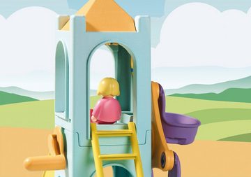 Playmobil® Konstruktions-Spielset Erlebnisturm mit Eisstand (71326), Playmobil 1-2-3, (18 St), Made in Europe