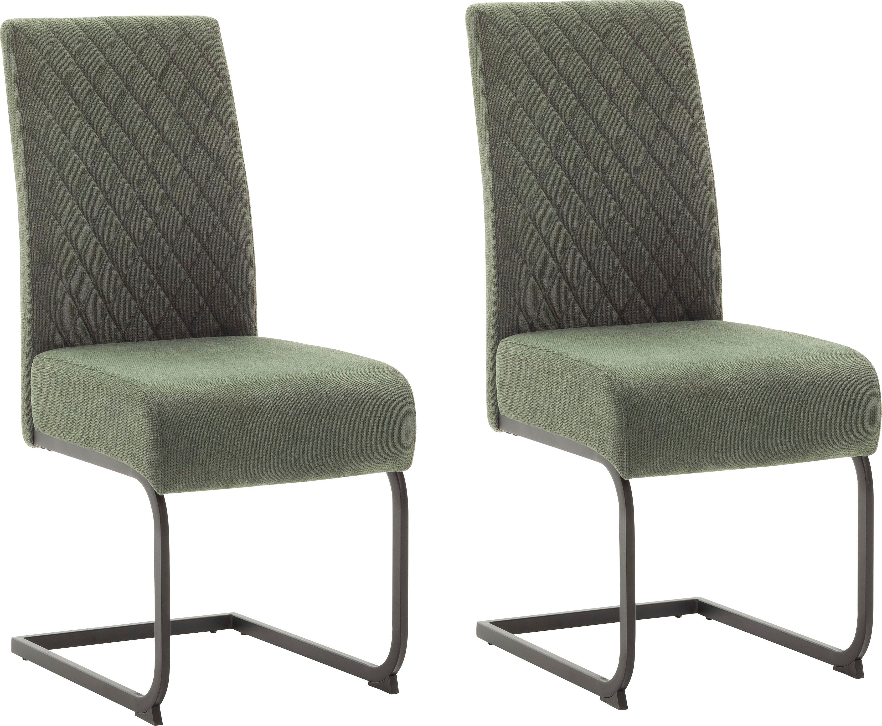 MCA furniture Esszimmerstuhl Derry, mit Taschenfederkern, Komfortsitzhöhe 49 cm Olive | Stühle