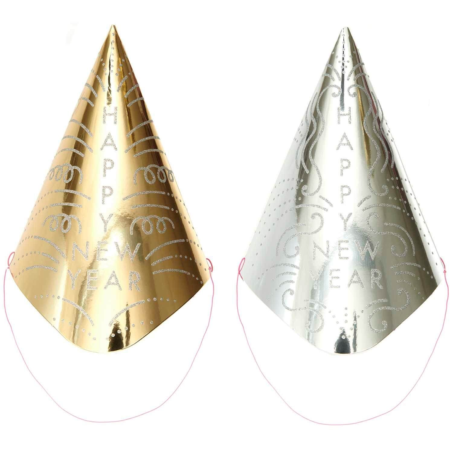 Rico Design Haarreif Partyhüte Happy New Year, gold/silber
