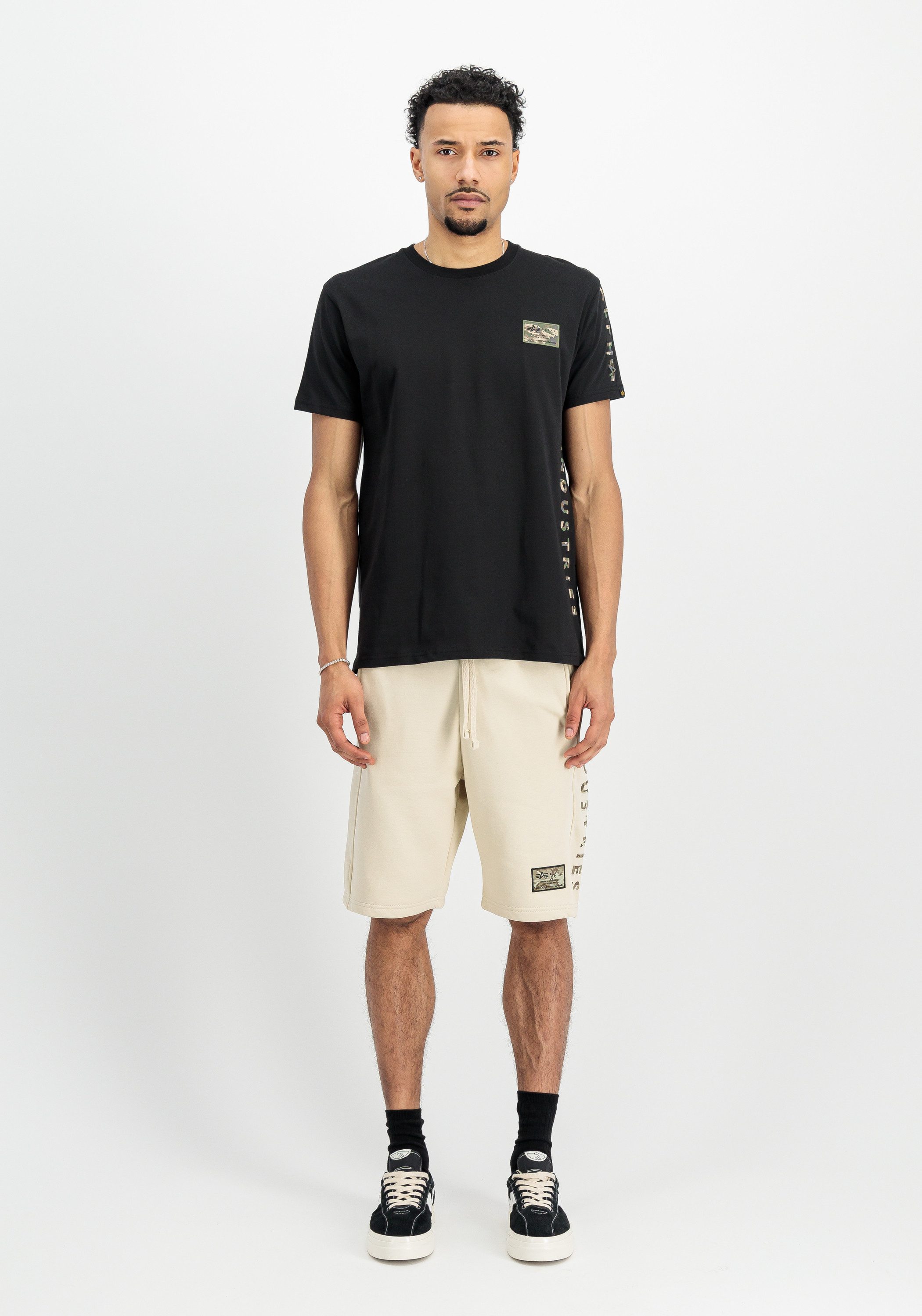 Alpha Industries T-Shirt Camo Sleeve T-Shirt