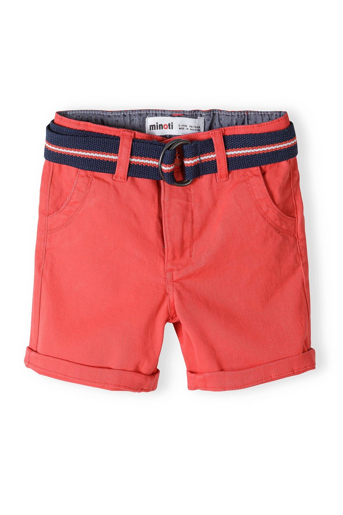 MINOTI Chinoshorts Chinoshorts mit Gürtel (12m-8y)