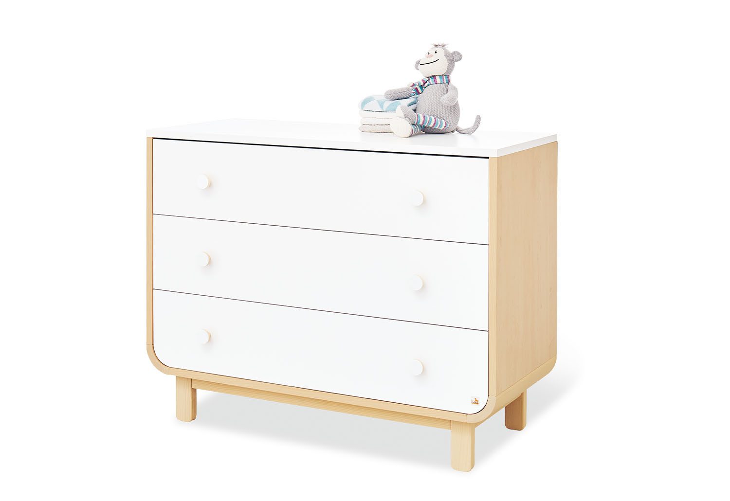 Pinolino® Wickelkommode Wickelkommode 'Round' breit
