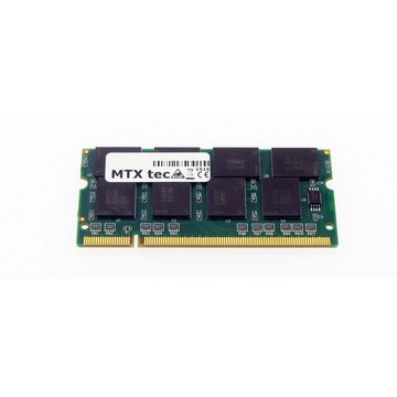 MTXtec Arbeitsspeicher 1 GB RAM für FUJITSU LifeBook E-4010, E4010 Laptop-Arbeitsspeicher