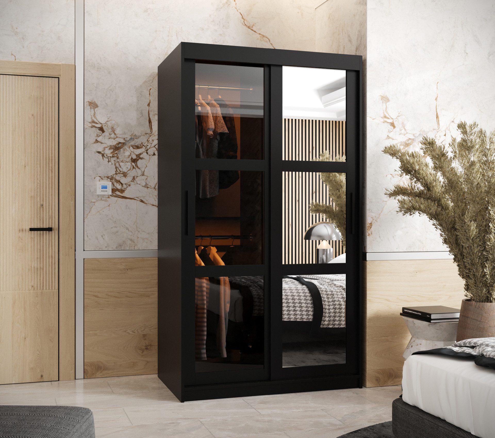 ABIKS MÖBEL Schwebetürenschrank DOME 2 Schlafzimmerschrank günstig online kaufen