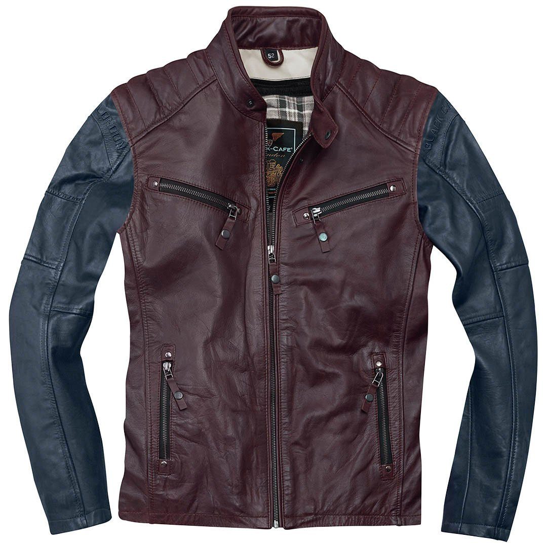 Black-Cafe London Motorradjacke Firenze Lederjacke protektoren herausnehmbares reißverschluss