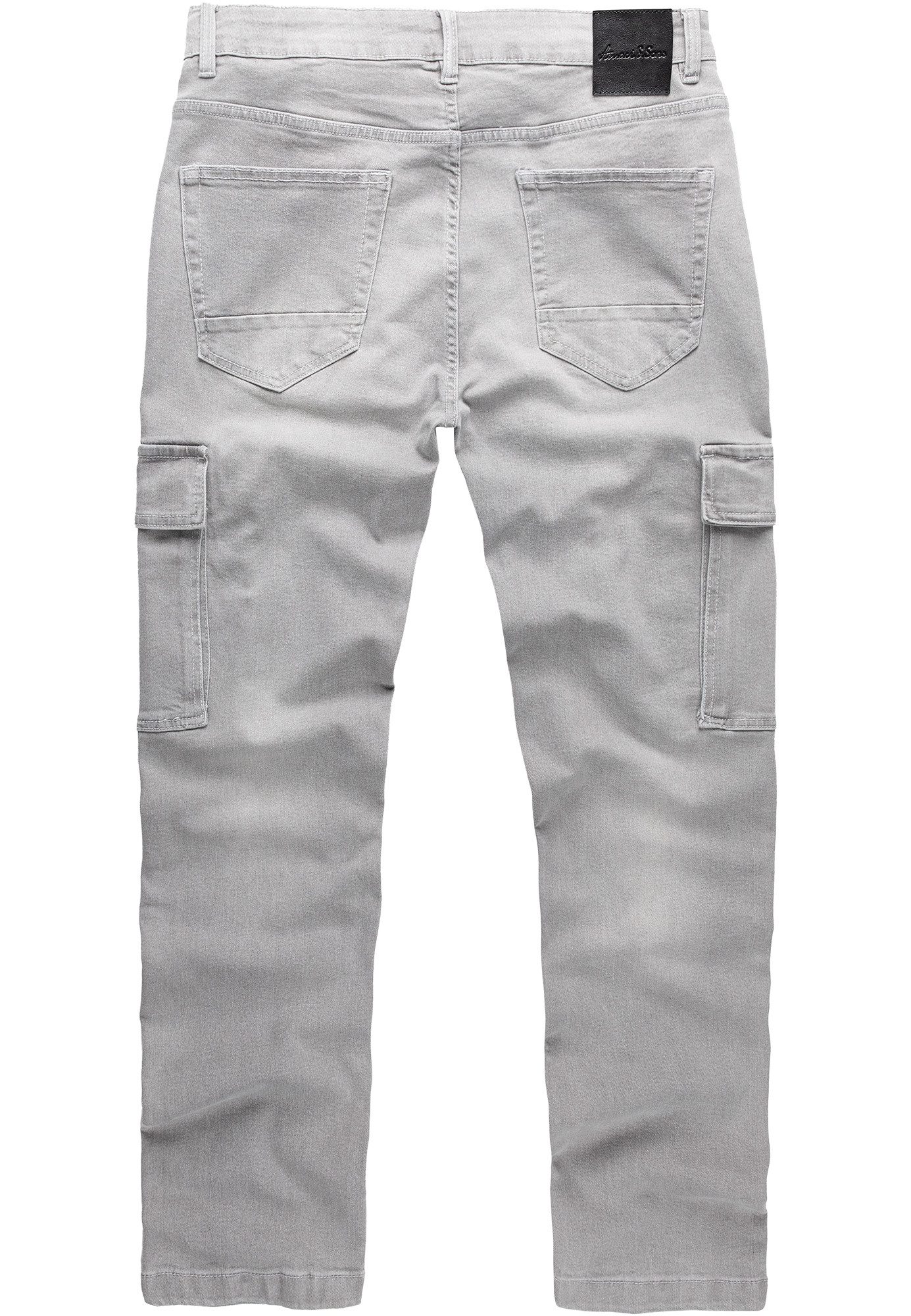 Amaci&Sons Straight-Jeans MIAMI Regular Slim Cargo Jeans