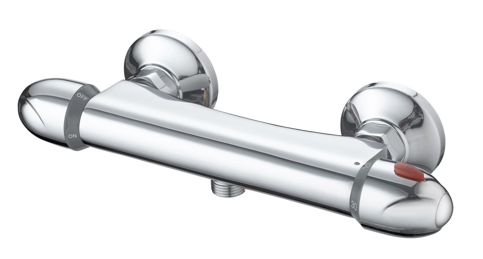 Vereg Duscharmatur OSLO Thermostatbrausearmatur, Mischbatterie für Dusche, Duschthermostat