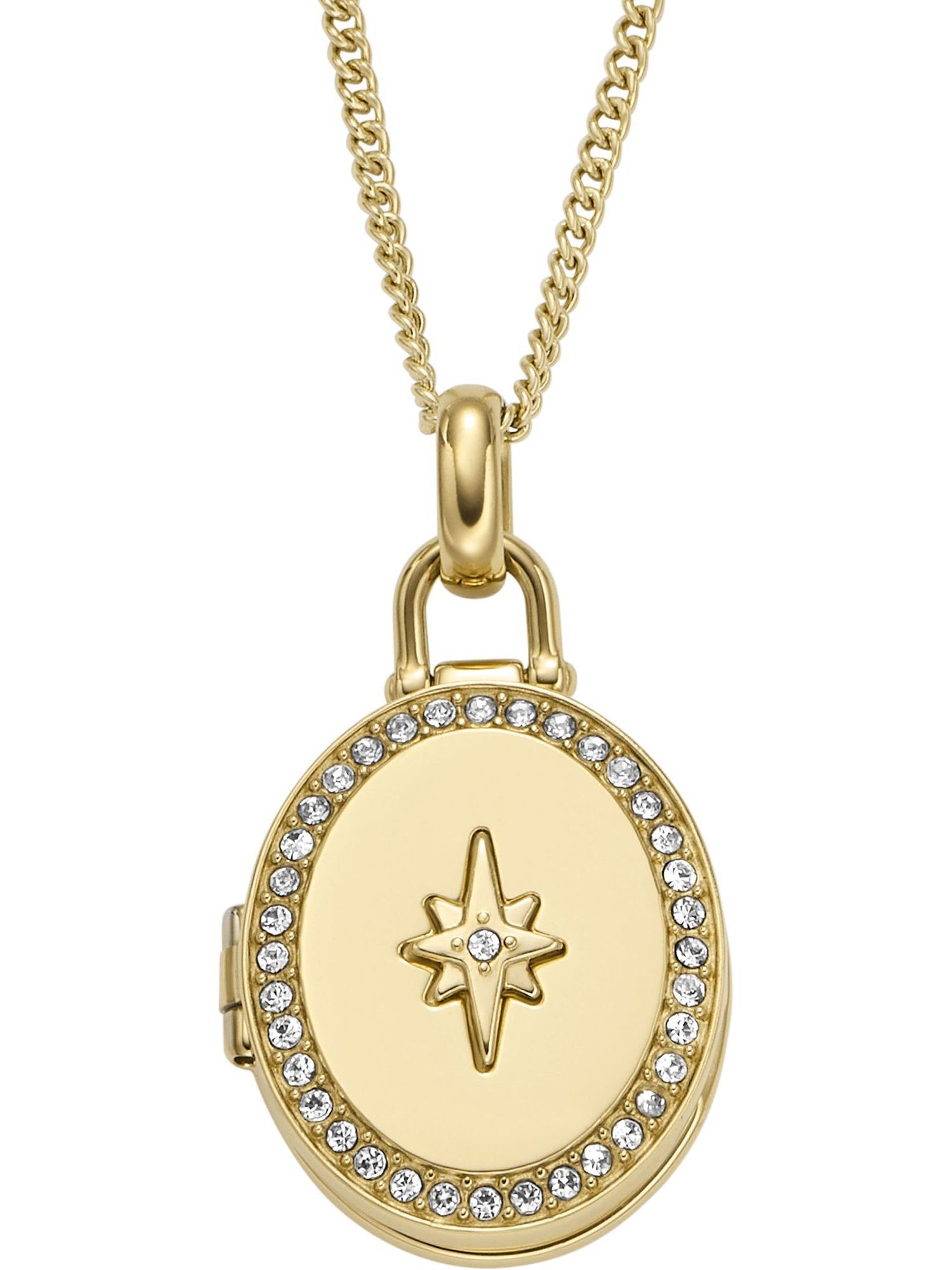 Fossil Collier Fossil Damen-Kette Edelst...