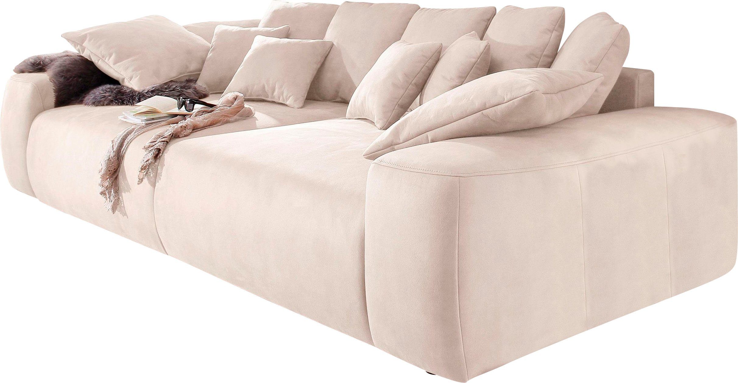 Home affaire Big-Sofa Riveo, Boxspringfederung, Breite 302 cm, Lounge Sofa  mit vielen losen Kissen