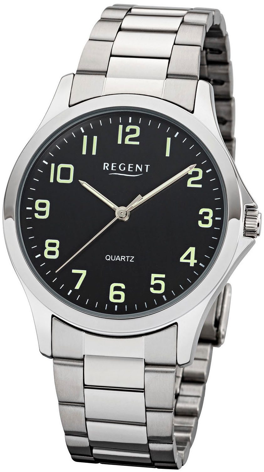 Regent Quarzuhr W0015 - 1835.78.86, Armbanduhr, Herrenuhr, Damenuhr, Edelstahlarmband