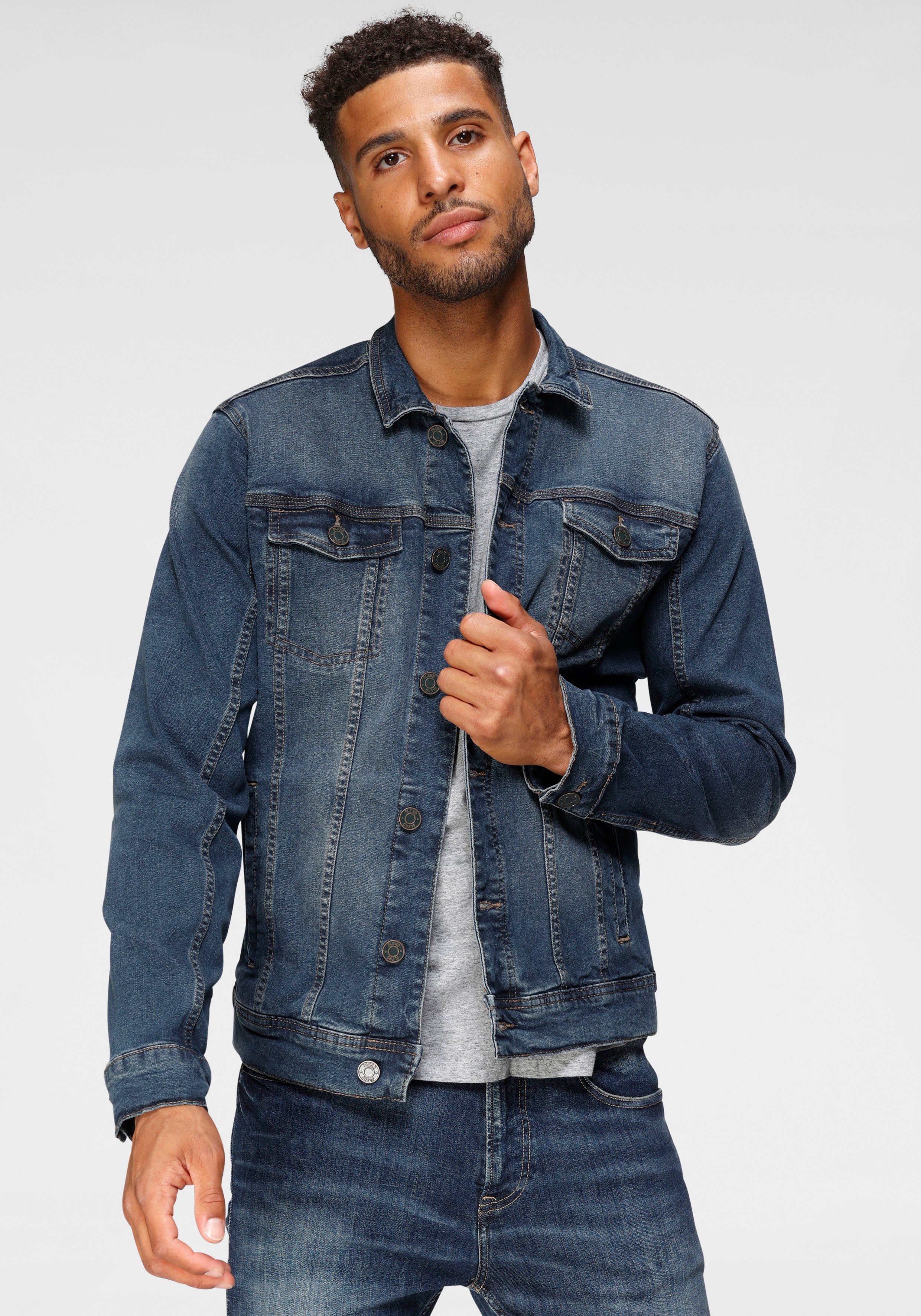 Blend Jeansjacke BHNARIL washed darkblue