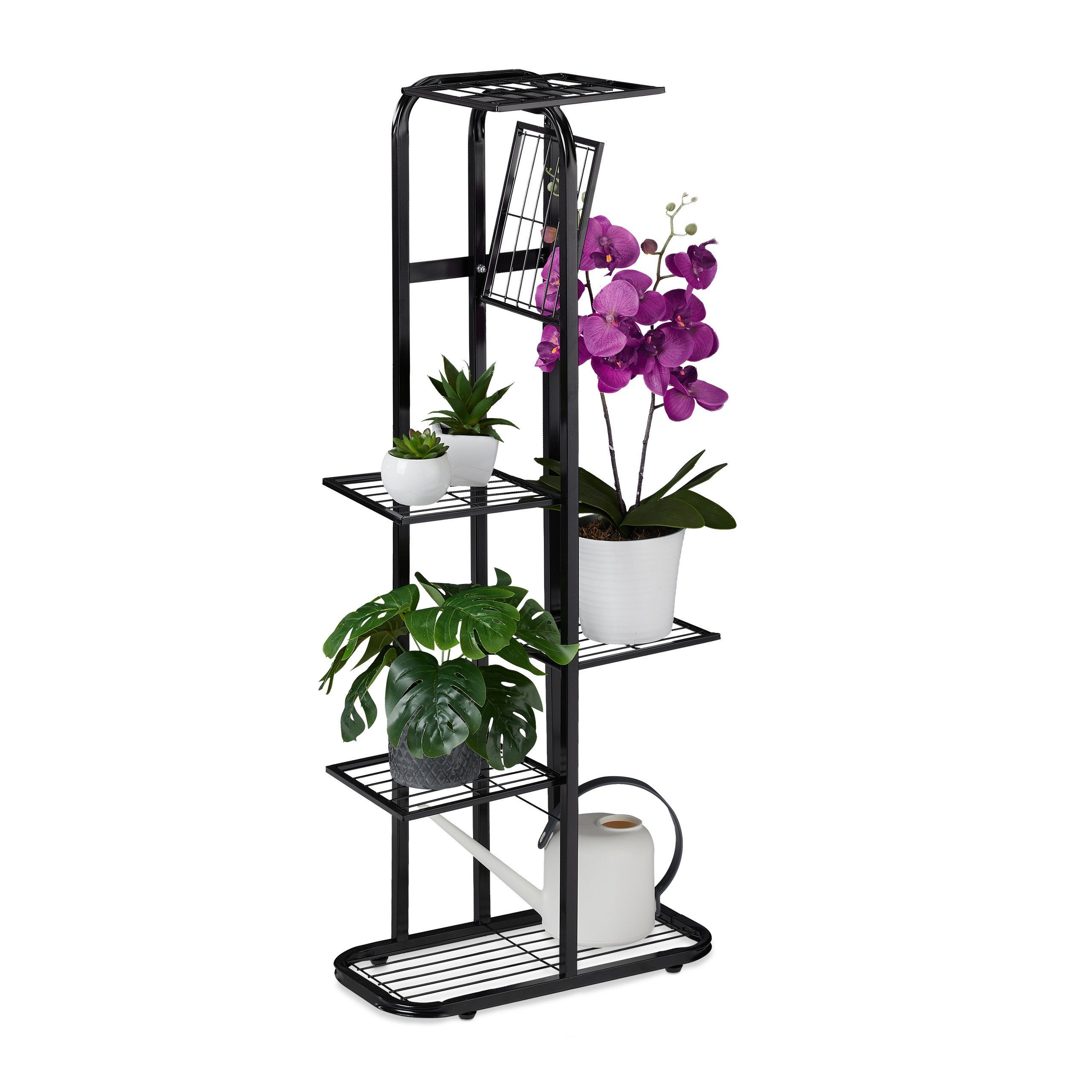 relaxdays Blumenständer Metall Blumentreppe 6 Etagen, günstig online kaufen