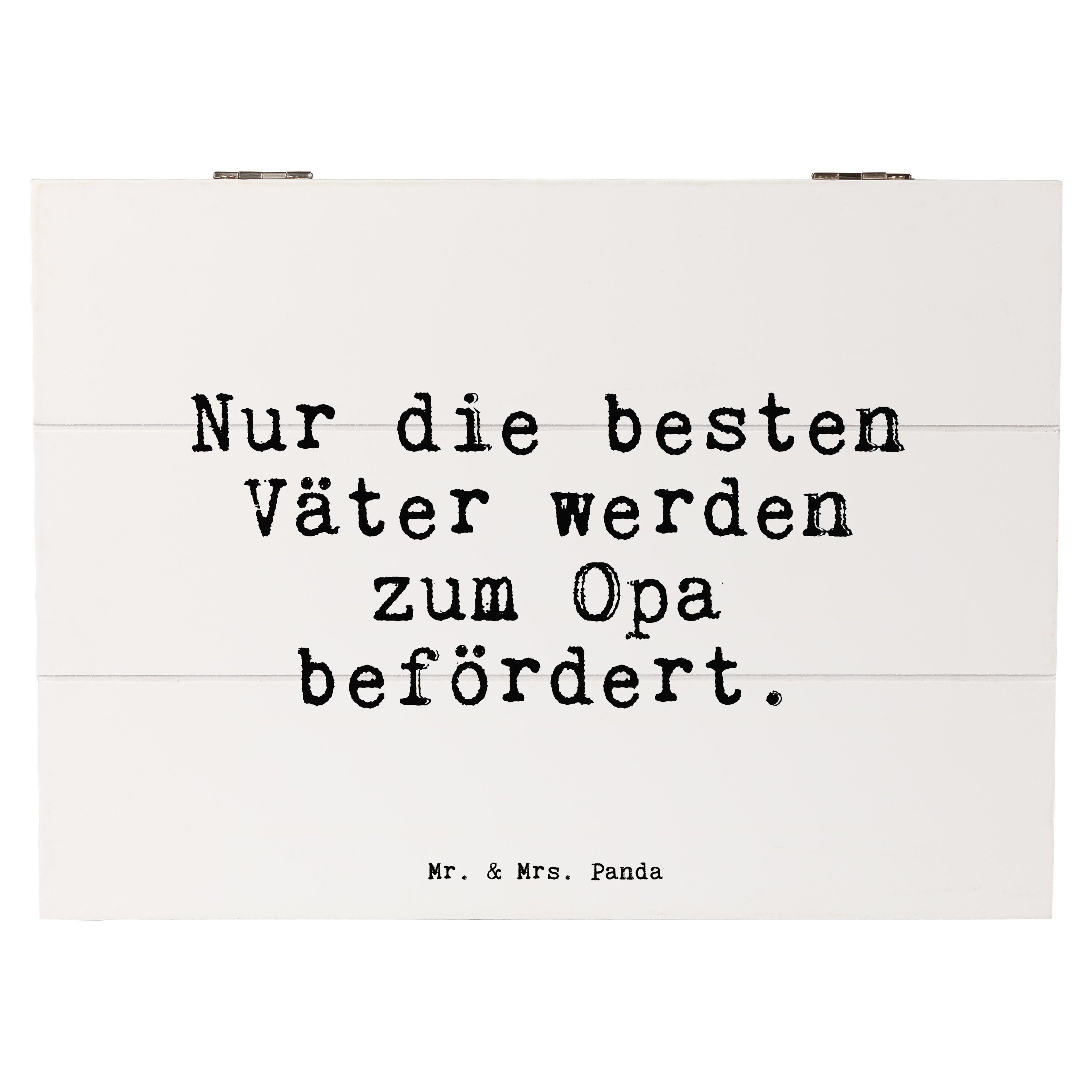 Mr. & Mrs. Panda Dekokiste »Nur die besten Väter... Weiß Geschenk