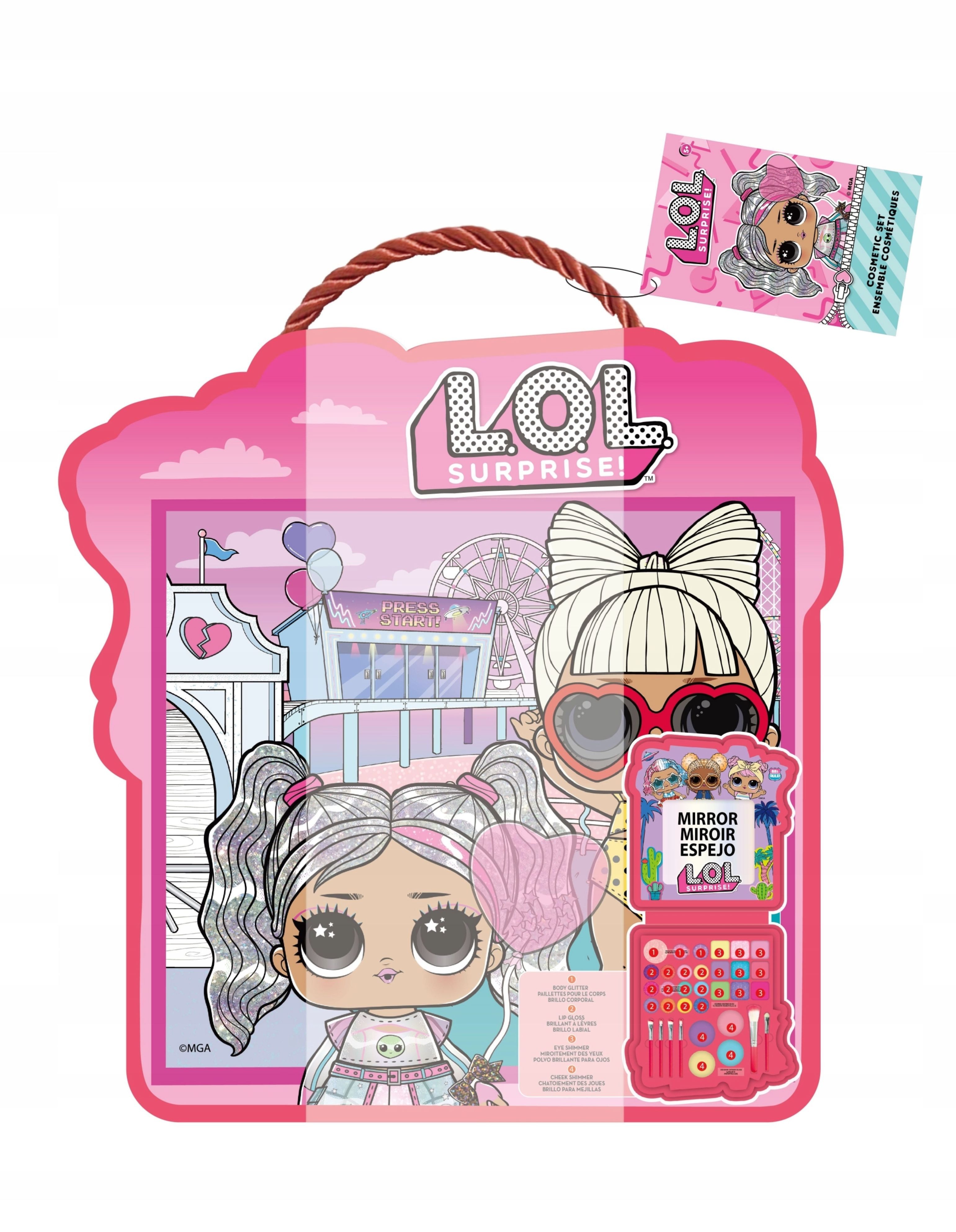 Festivalartikel Schmink-Set LOL Surprise! Mega Schminkpalette im Etui + Geschenk für Mädchen