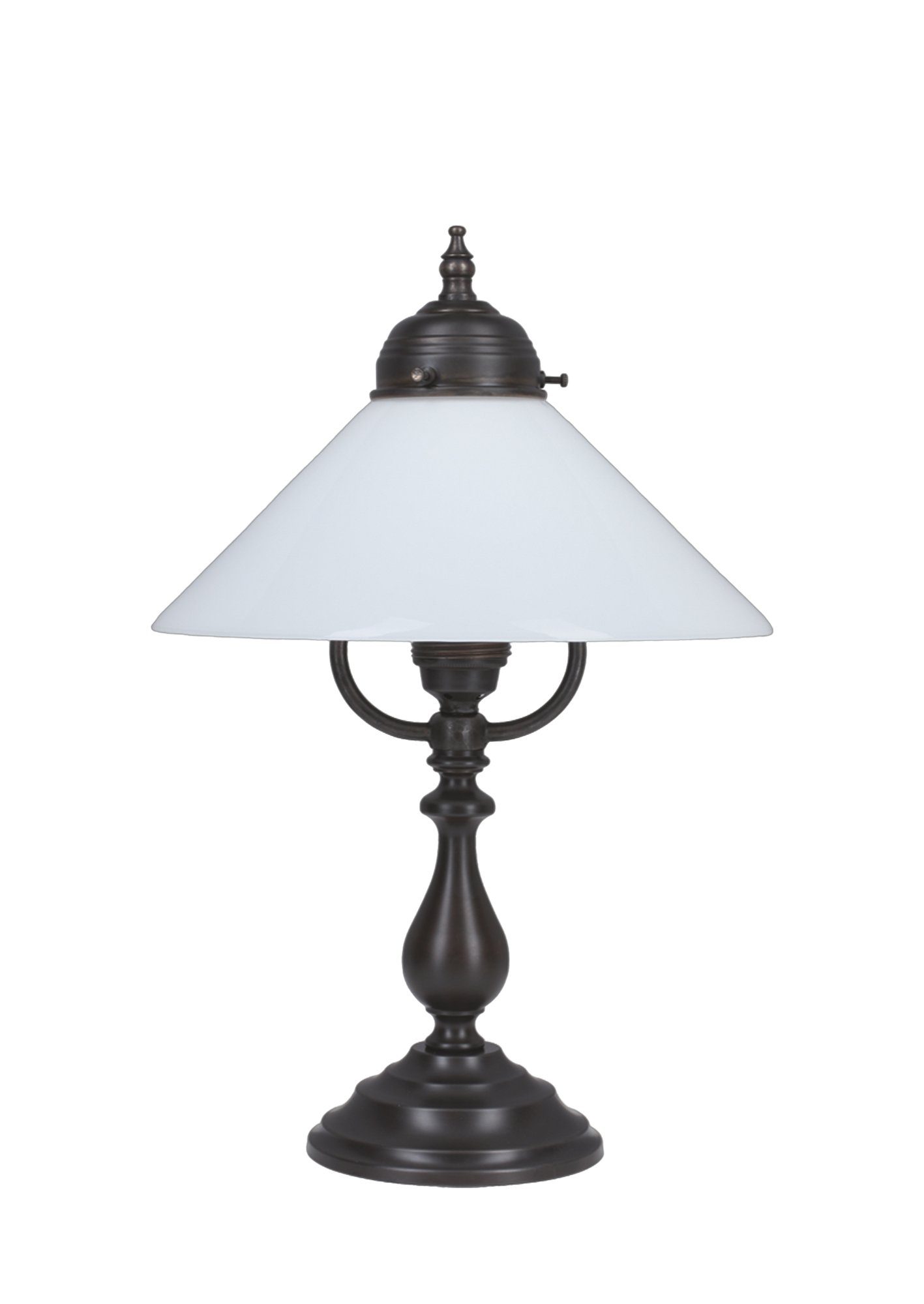 Berliner Messinglampen Tischleuchte V2-25op-A, ohne Leuchtmittel