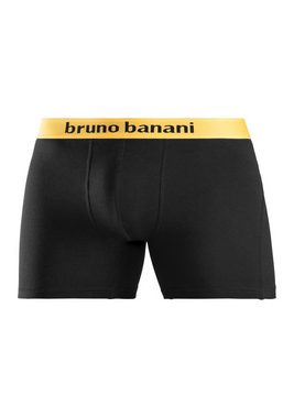 Bruno Banani Langer Boxer (Packung, 4-St) mit schwarzem Logobund