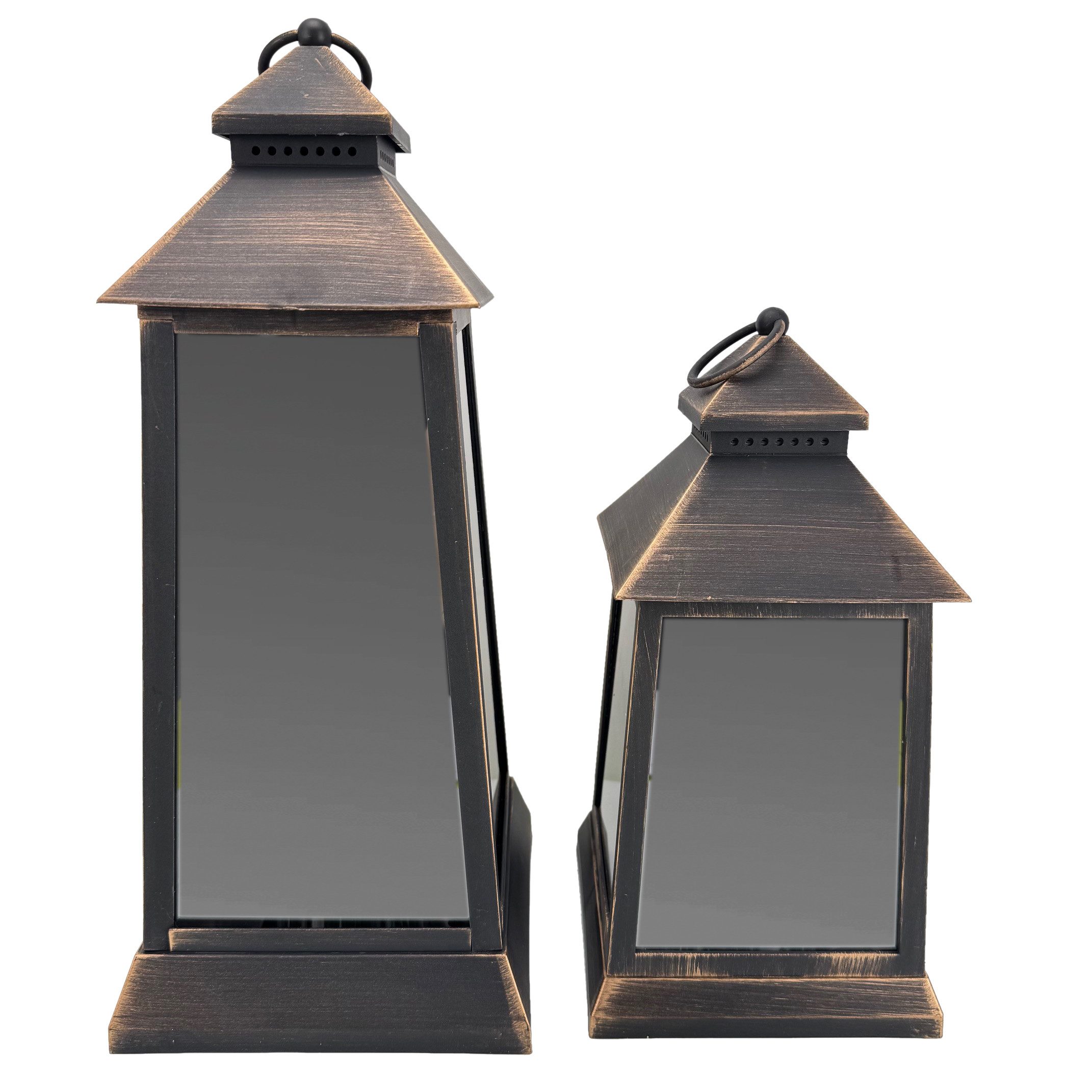 Online-Fuchs LED Laterne mit Stumpenkerze, LED Lichterkette, Timer und Funk günstig online kaufen