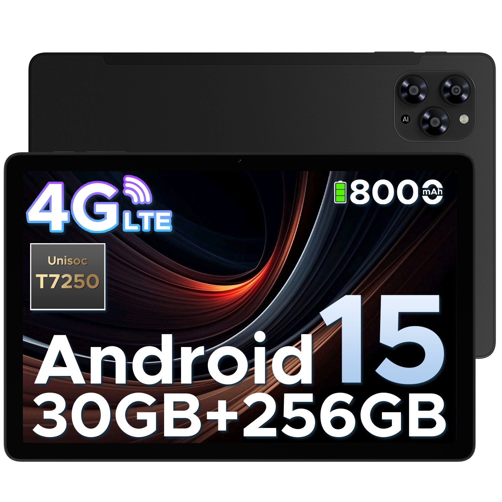 DOOGEE Tab G6 Android 15 Tablet 11 Zoll 6GB RAM+ 256GB ROM Tablet (11", 256 GB, Android 15, 4G LTE, 90Hz IPS, 8000mAh, T7250 Octa-Core, 13MP Kamera, 4G LTE, 5G WiFi)