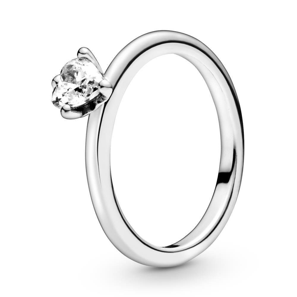 Fingerring Pandora Damen-Solitär Jahresring 925 Sterlingsilber Ringgröße 54