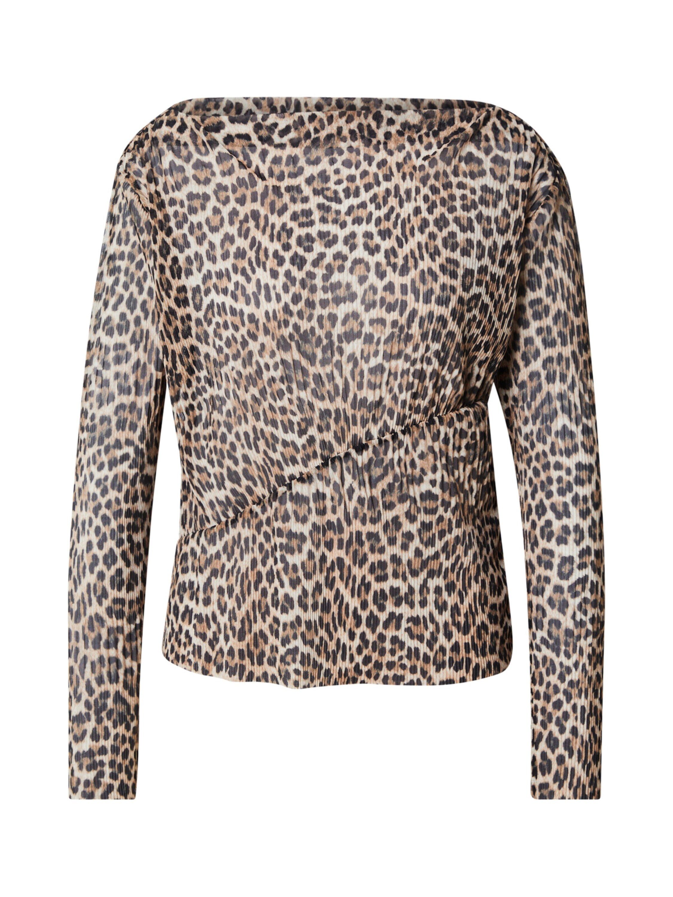 RICHROYAL Langarmshirt (1-tlg) Plissee