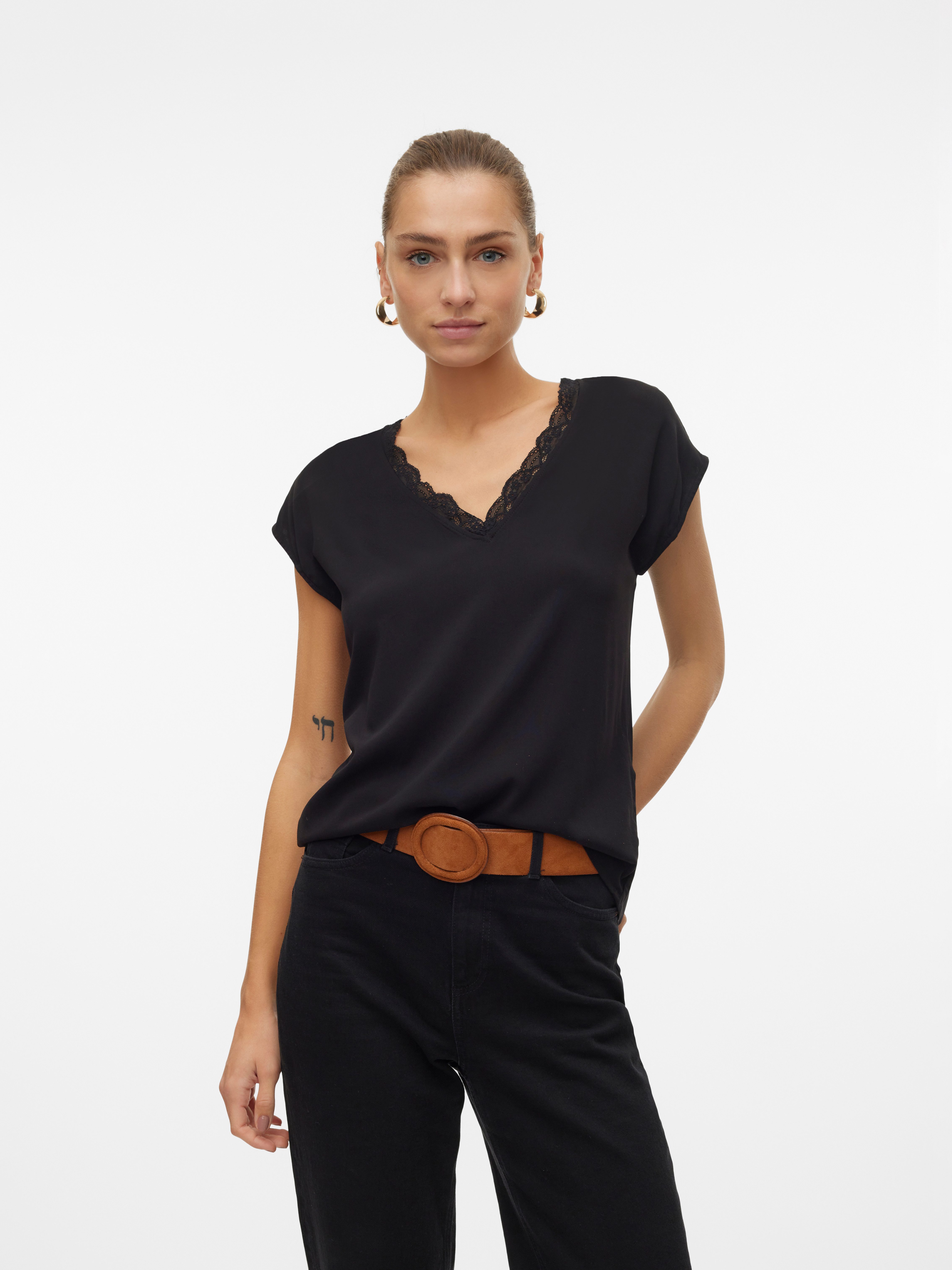 Vero Moda Blusentop VMBELLA SL LACE günstig online kaufen