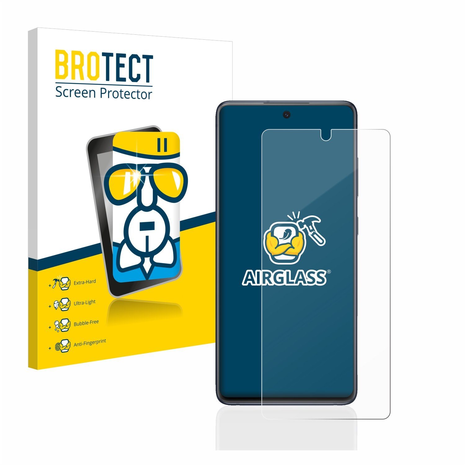 BROTECT Displayschutzglas Folie für Samsung Galaxy S20 FE 5G, Schutzfolie Glas Panzer Display Schutz klar