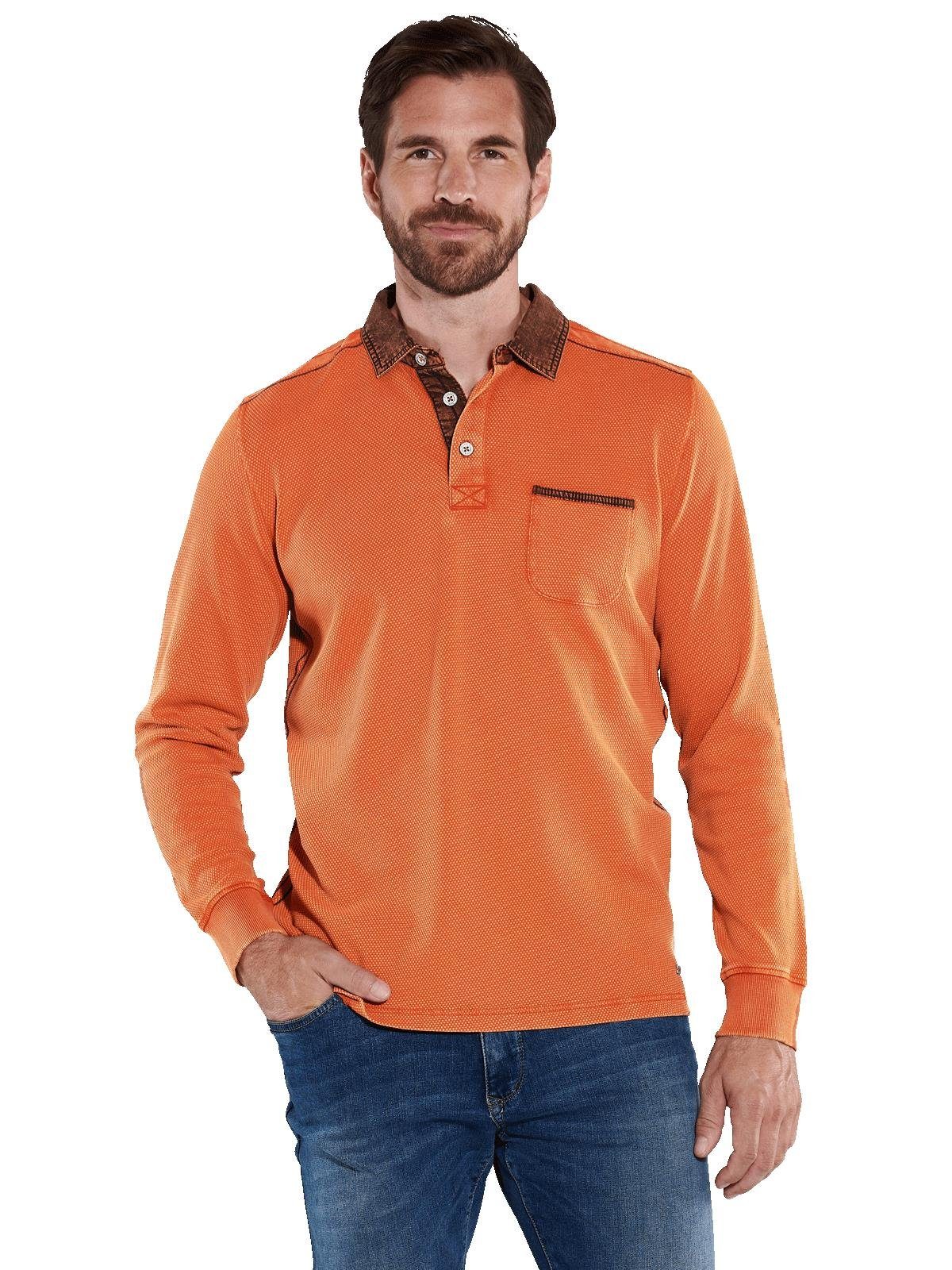 Engbers uni Polo-Shirt Langarm-Poloshirt