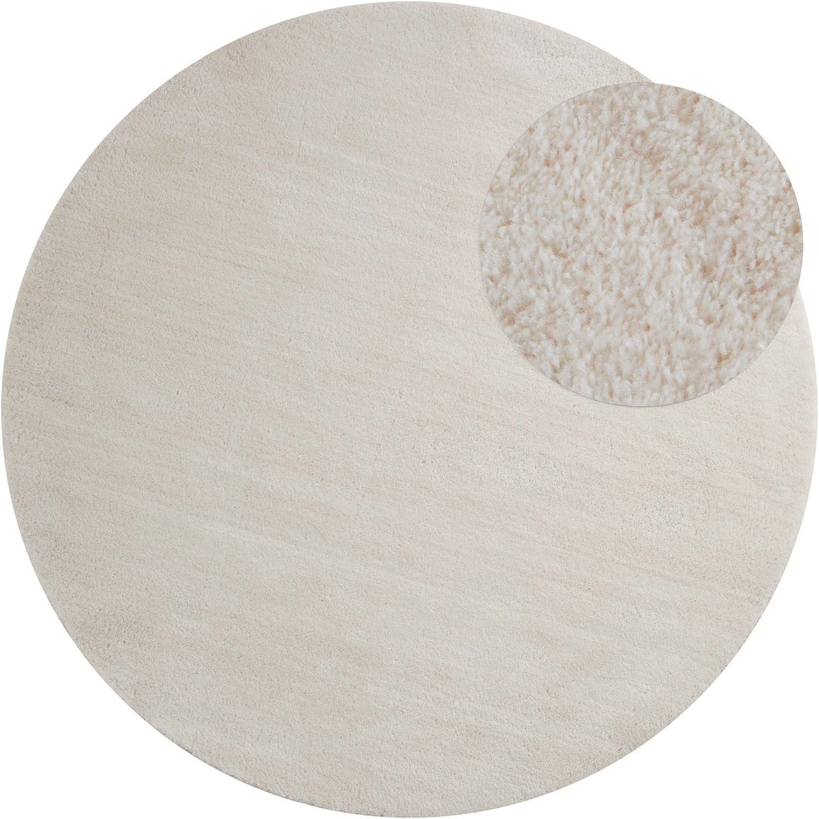 TaraCarpet Teppich Supersoft Kurzflorteppich Fiona Uni, rund, Höhe: 19 mm, günstig online kaufen