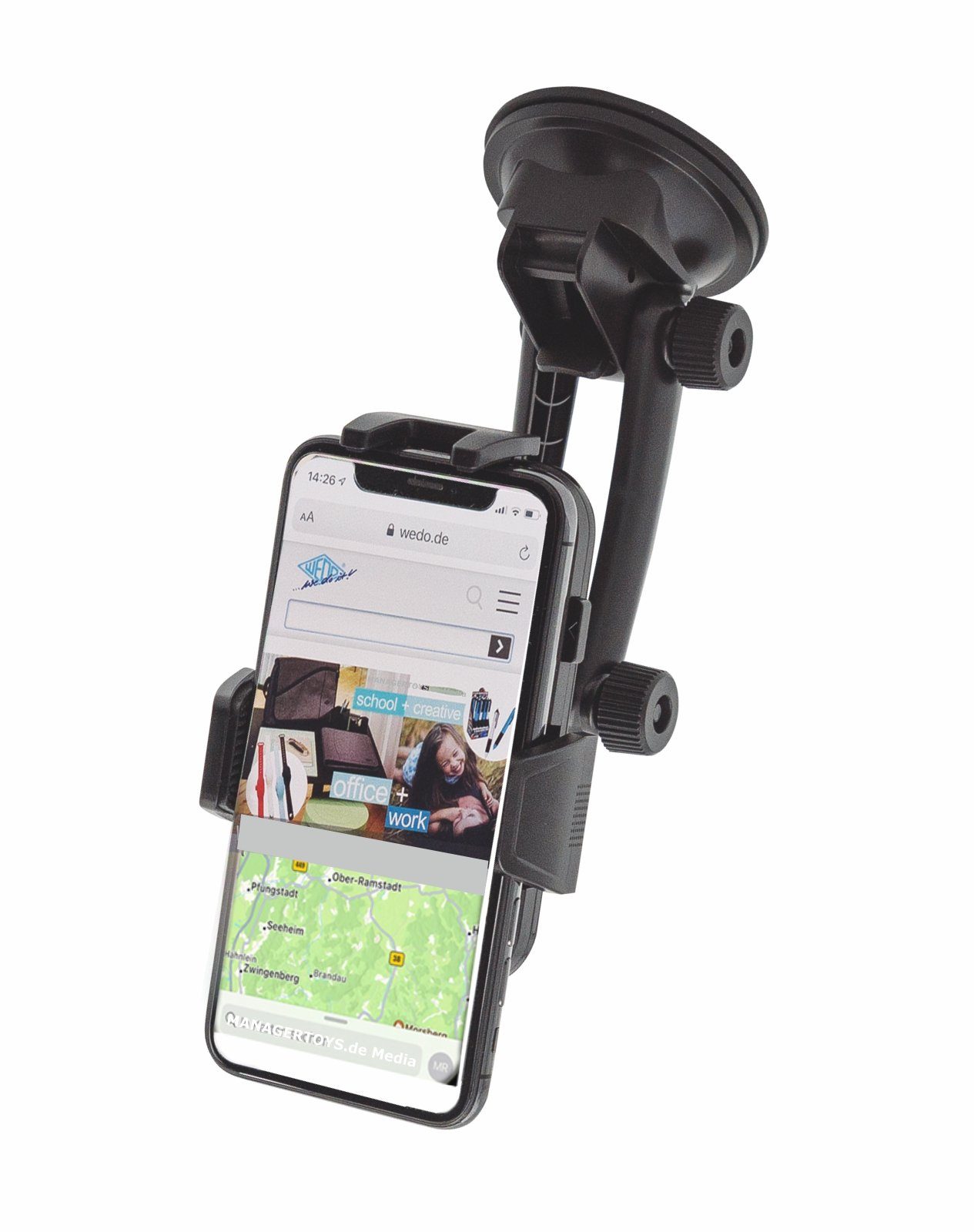 Smartphone Halterung Stativ Ständer Universal Handy Halter, Neigbar, 55 -  96mm